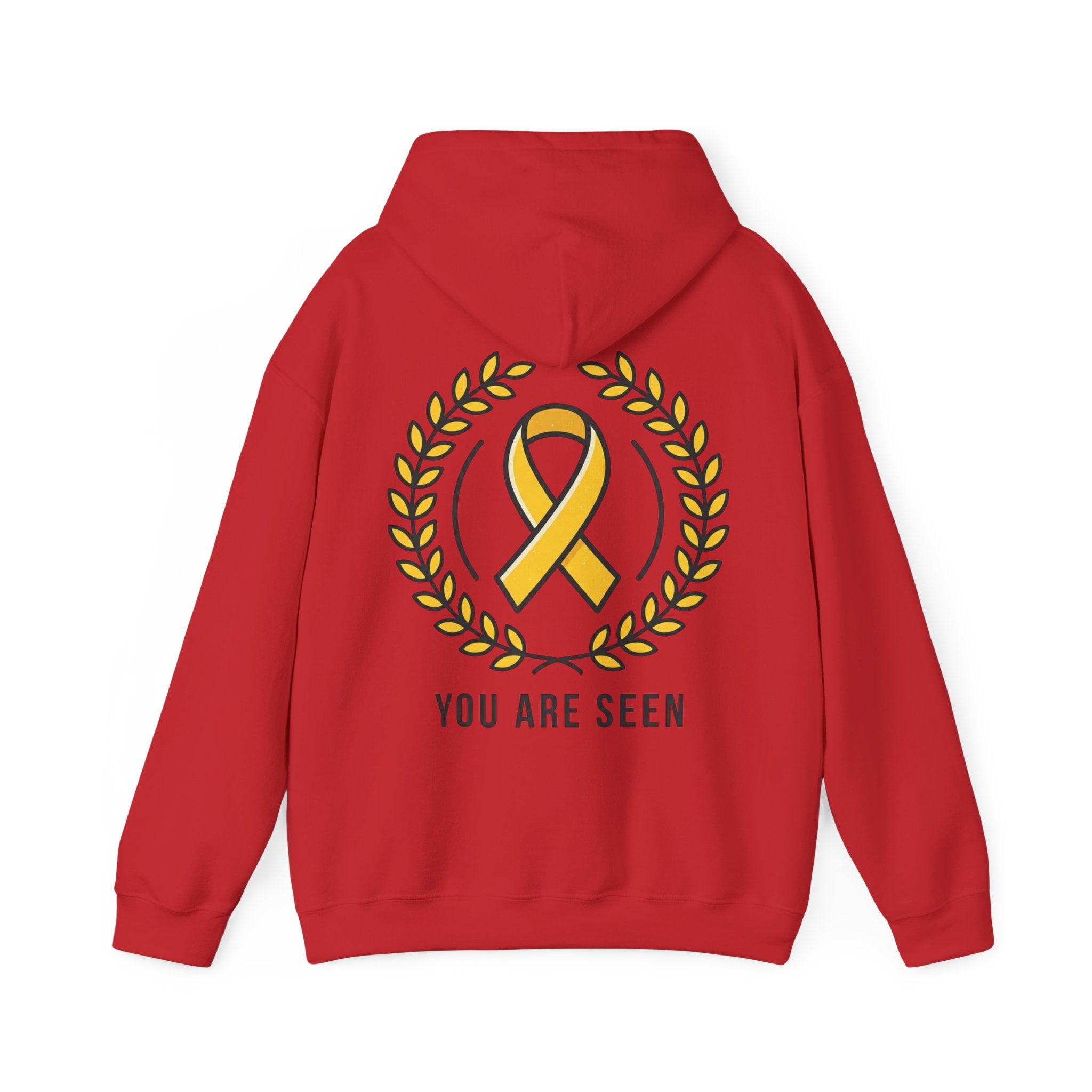 Men's Happy Living endo logo Hoodie | minimalist nature circle design
