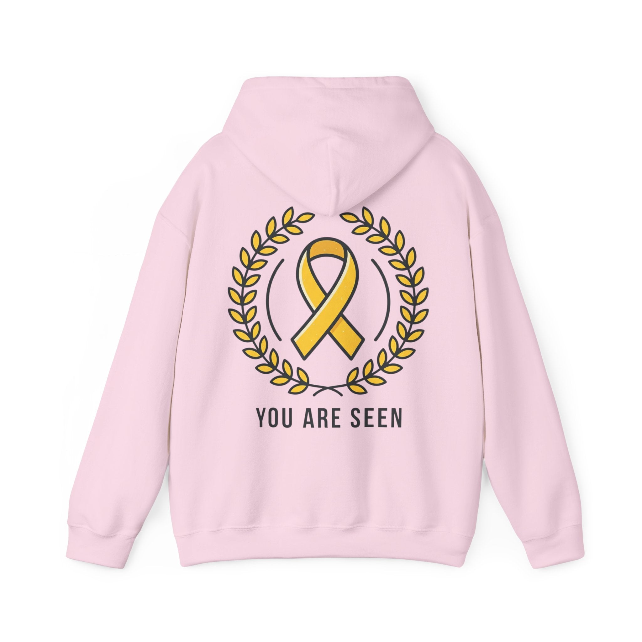 Men's Happy Living endo logo Hoodie | minimalist nature circle design