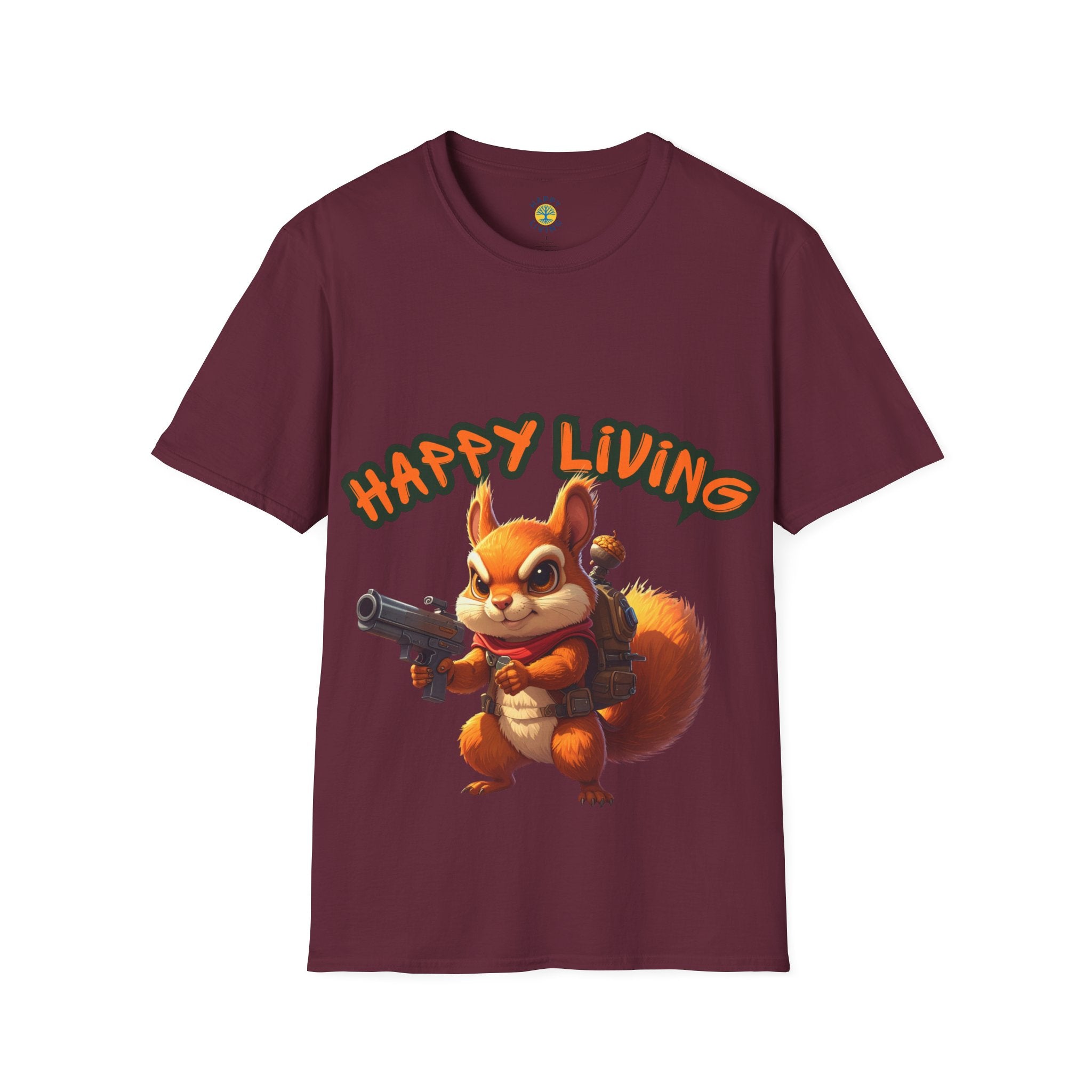 Women - Happy Living Squirrel T-Shirt