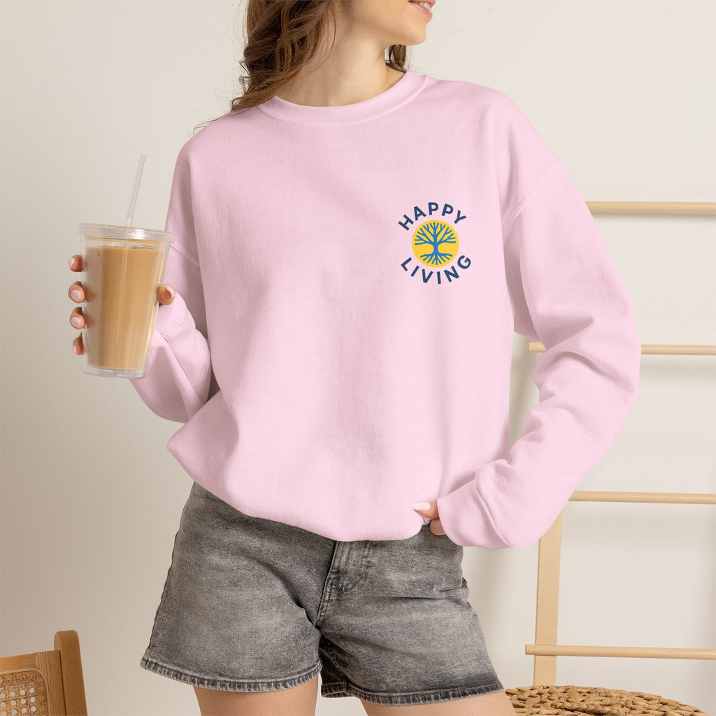 Women's - Happy Living logo on the back sweatshirt
