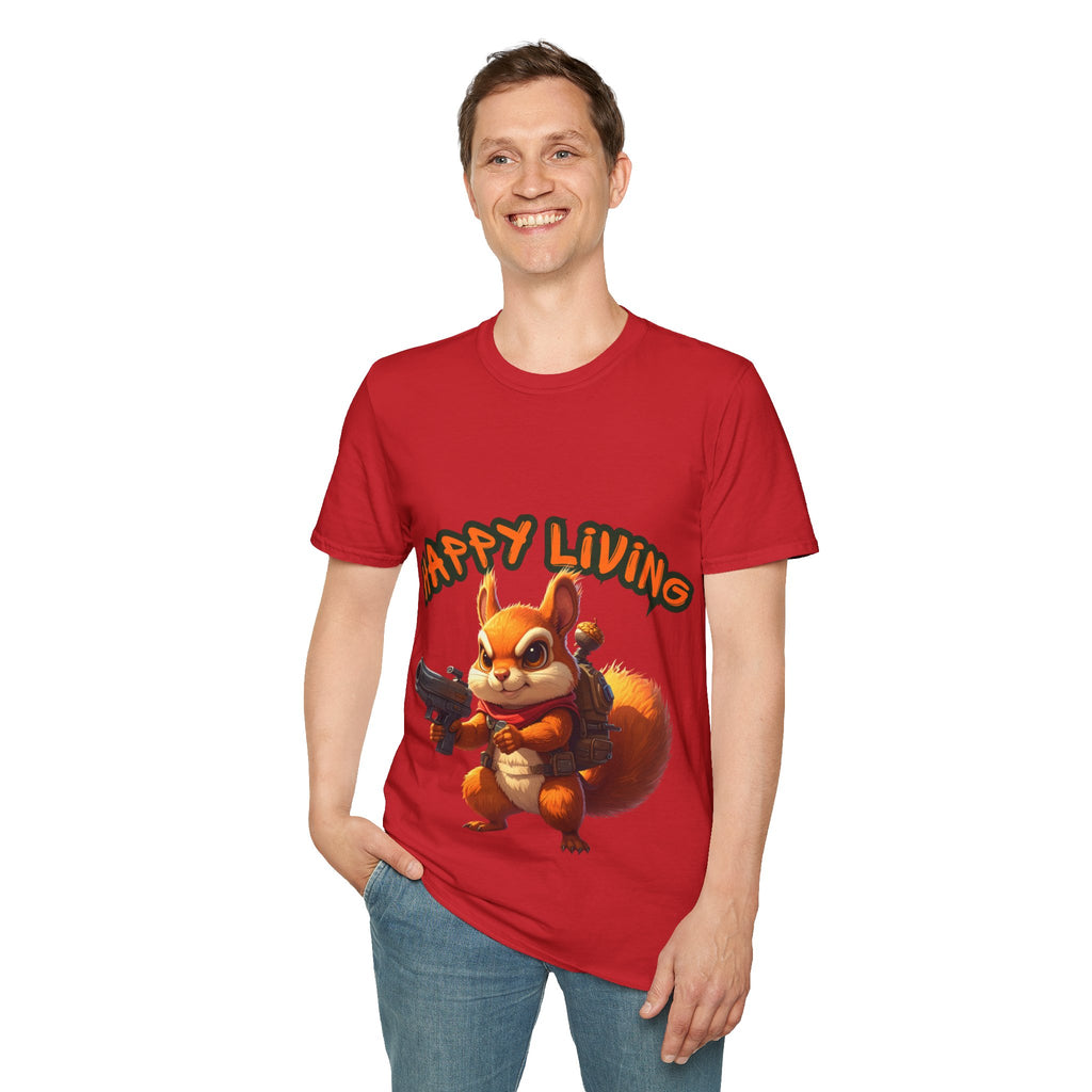 Men's - Happy Living Squirrel T-Shirt
