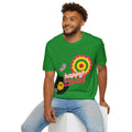 Men's-Happy Vibes Retro Flower T‑Shirt