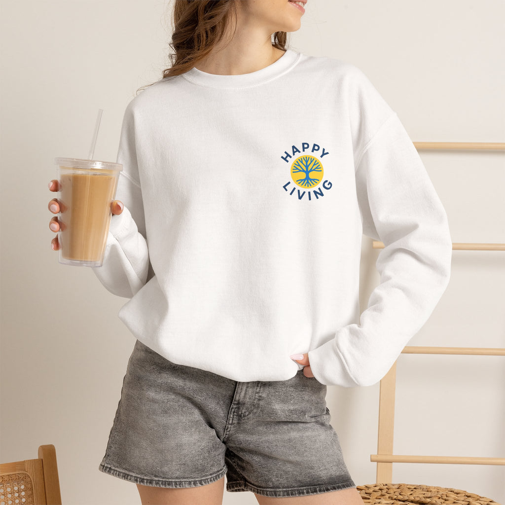Women's - Happy Living logo on the back sweatshirt