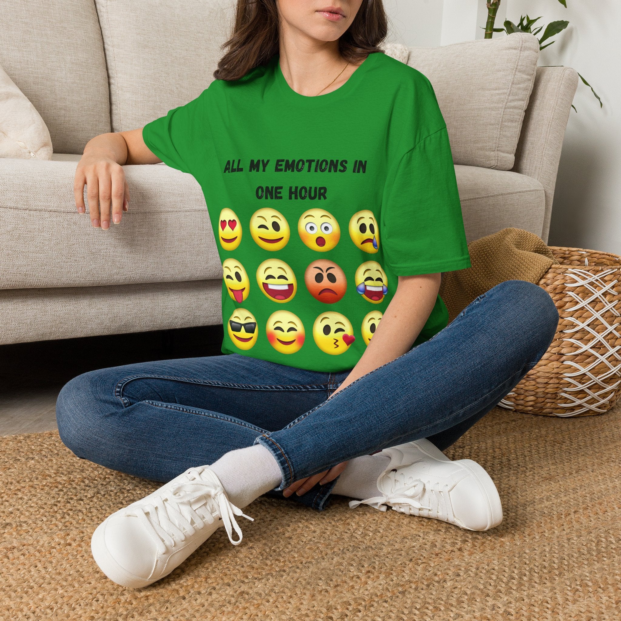 Women T-Shirt — "All My Emotions In One Hour"