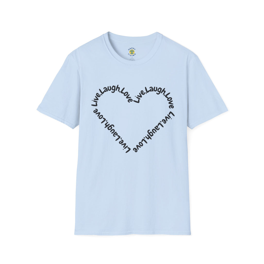 Women - Live Laugh Love Heart T-Shirt
