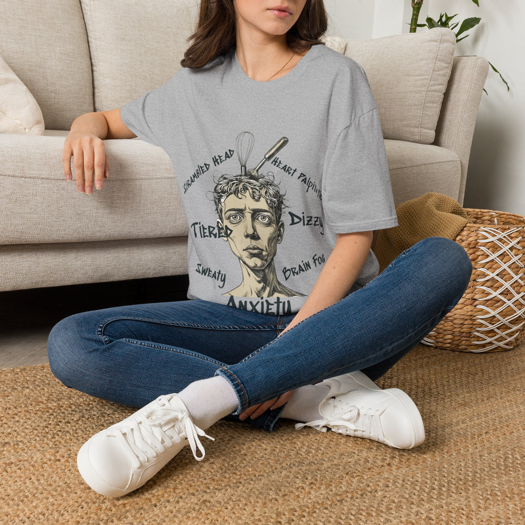 Women's- Anxiety Symptoms Graphic T-Shirt