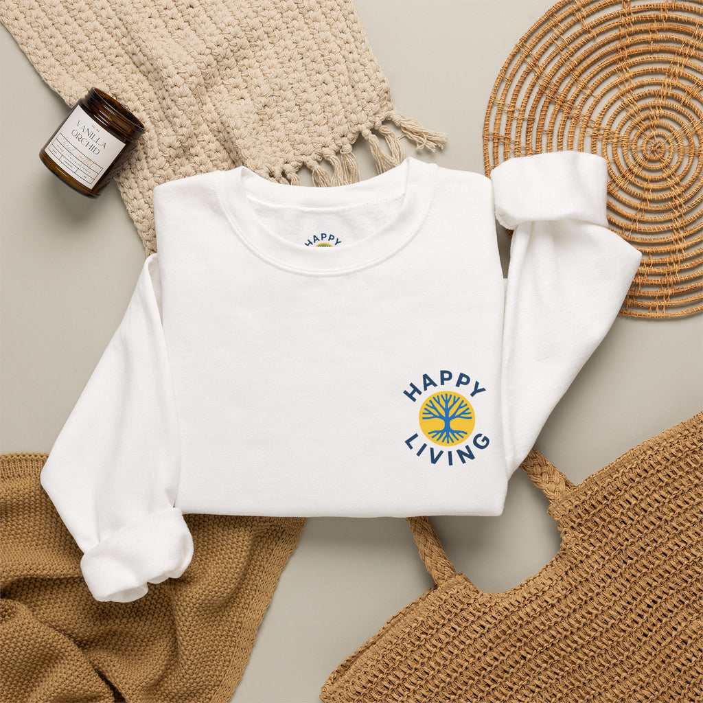 Women's - Happy Living logo on the back sweatshirt