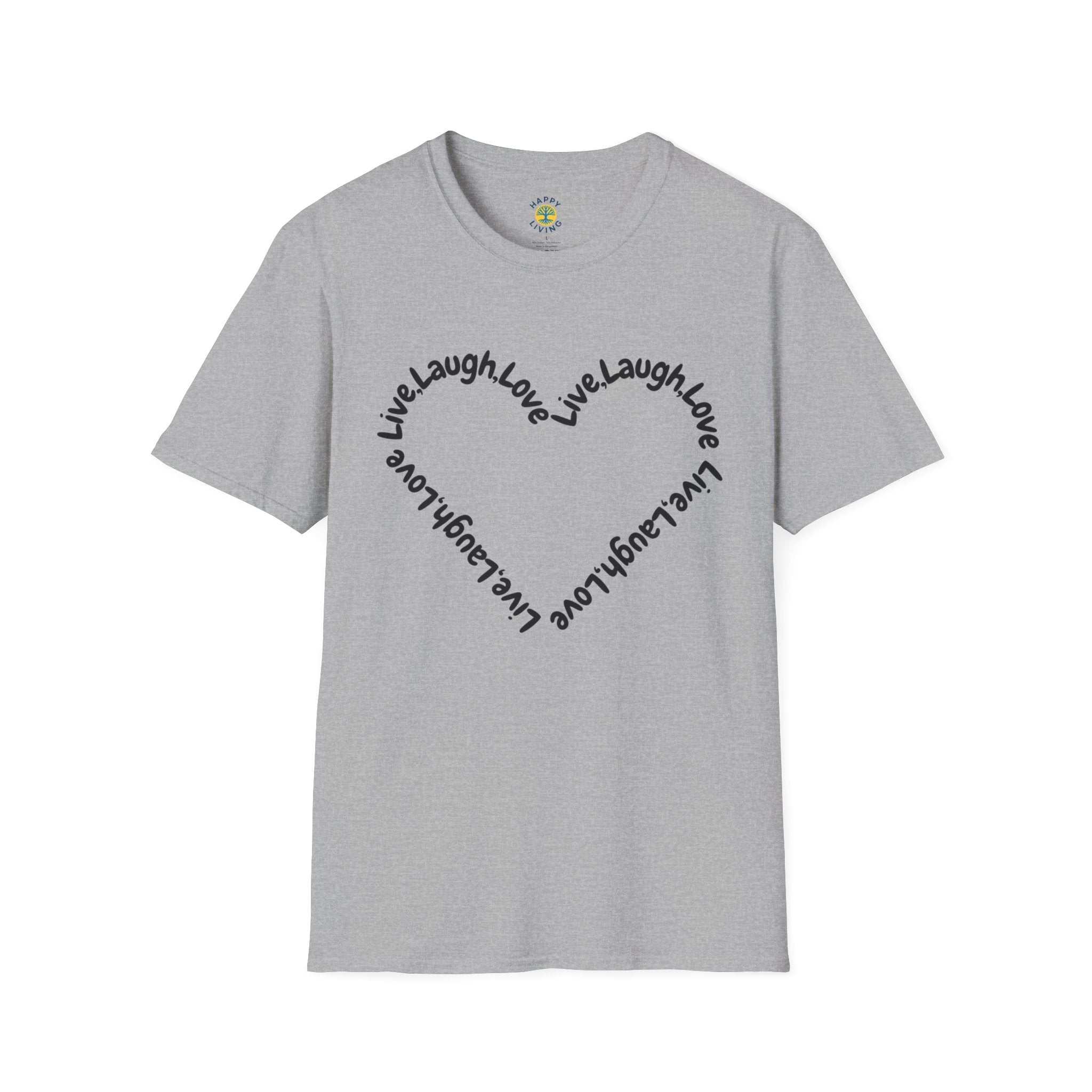 Women - Live Laugh Love Heart T-Shirt