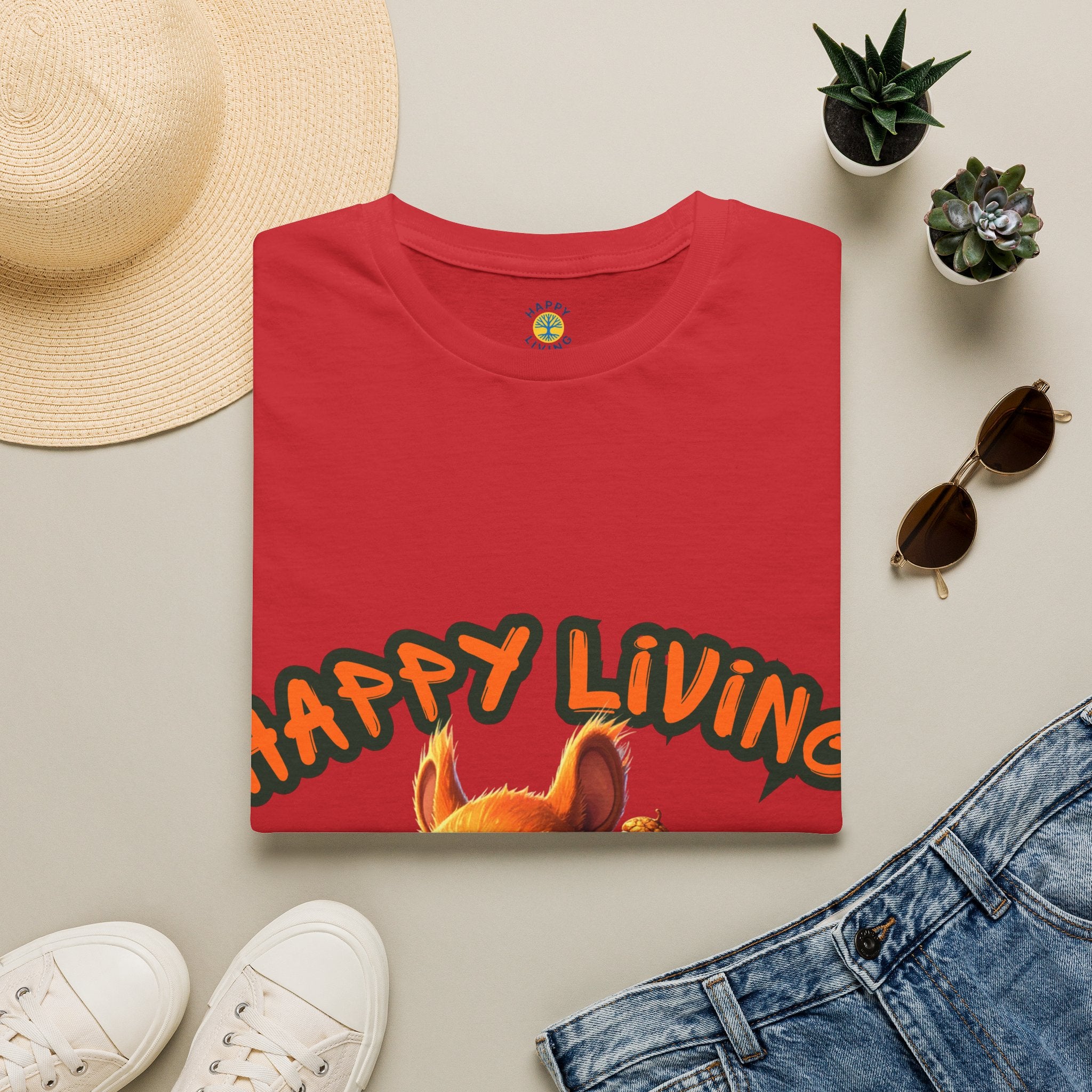 Women - Happy Living Squirrel T-Shirt