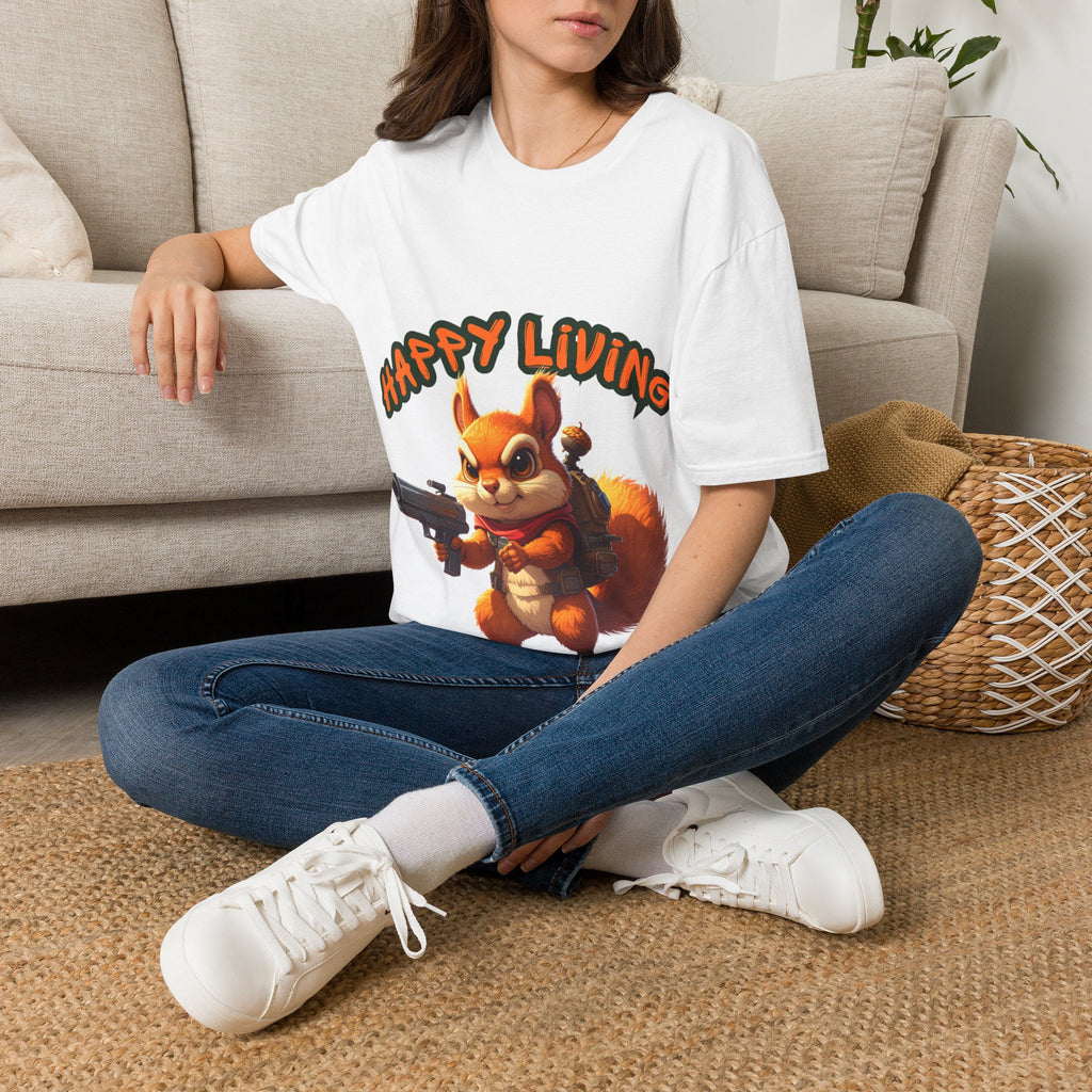 Women - Happy Living Squirrel T-Shirt
