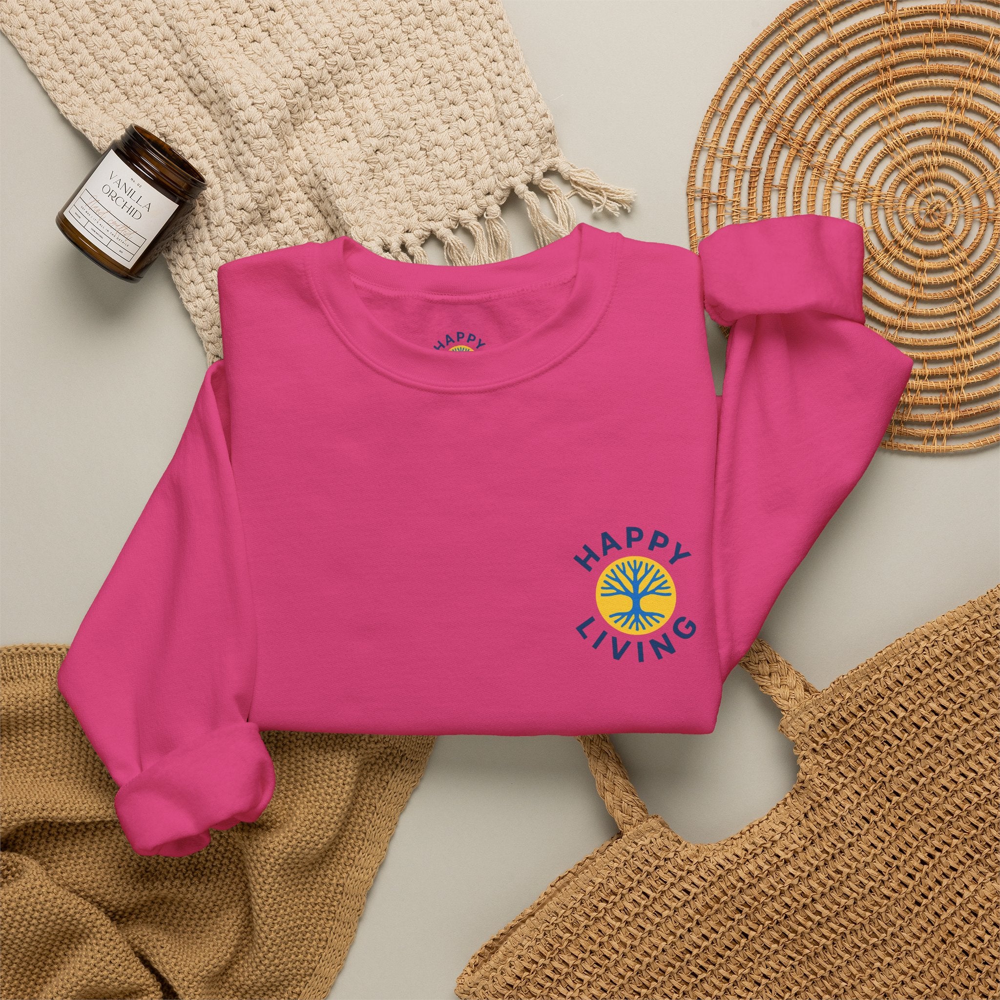 Women's - Happy Living logo on the back sweatshirt