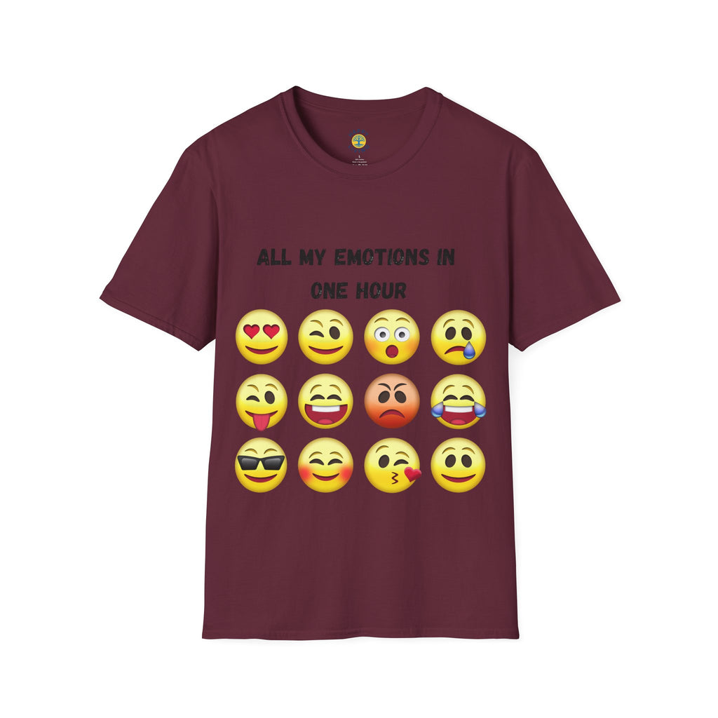 Women T-Shirt — "All My Emotions In One Hour"
