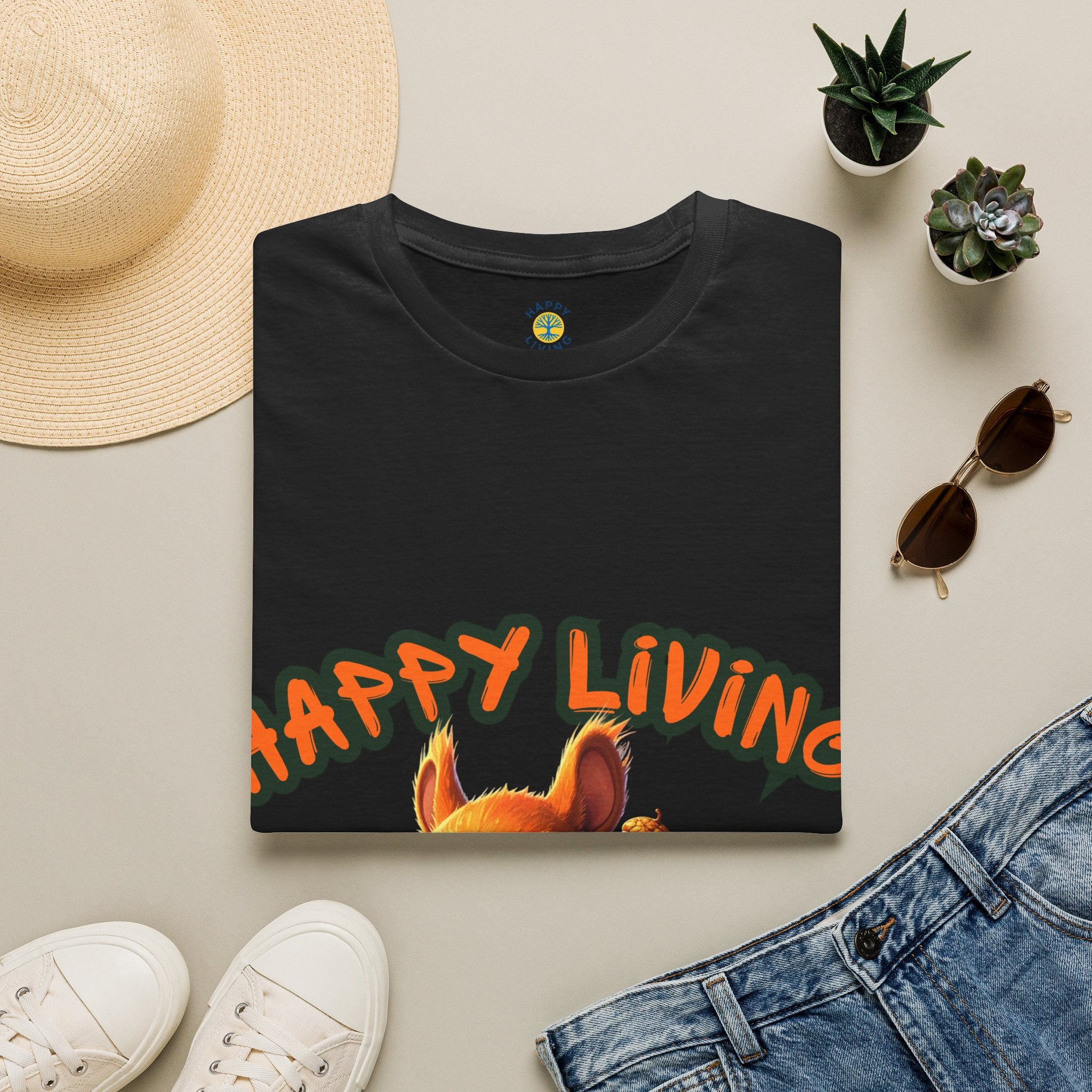 Women - Happy Living Squirrel T-Shirt