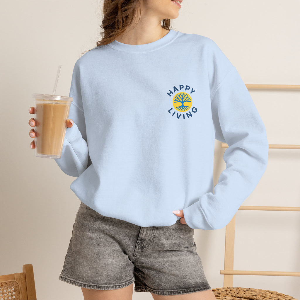 Women's - Happy Living logo on the back sweatshirt