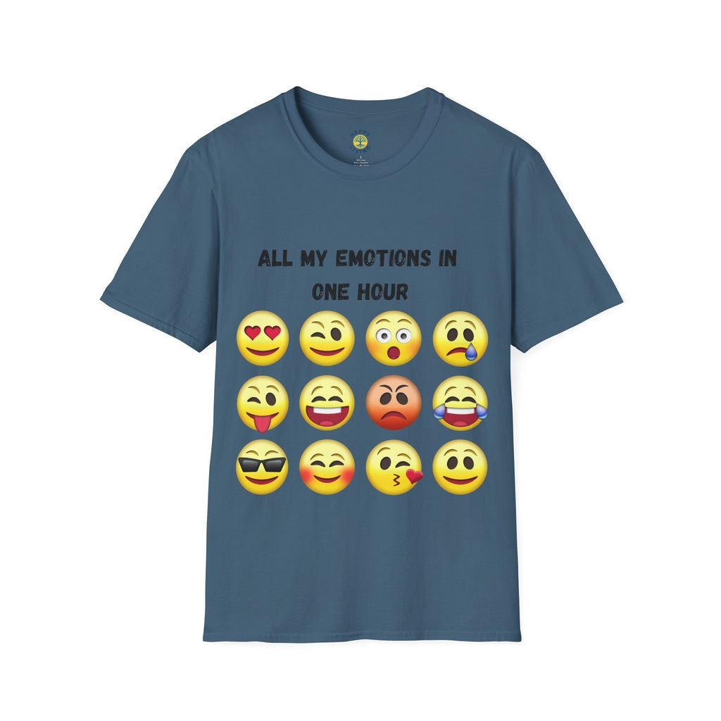 Women T-Shirt — "All My Emotions In One Hour"