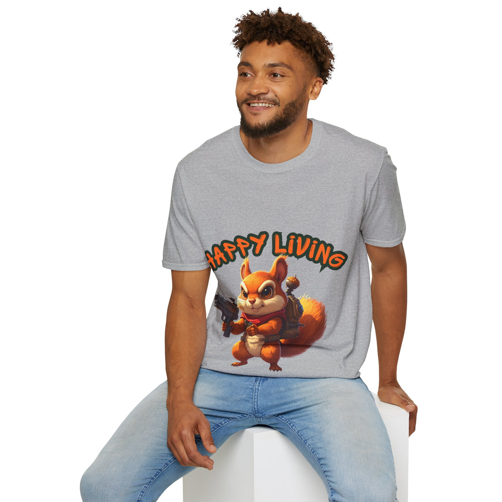 Men's - Happy Living Squirrel T-Shirt