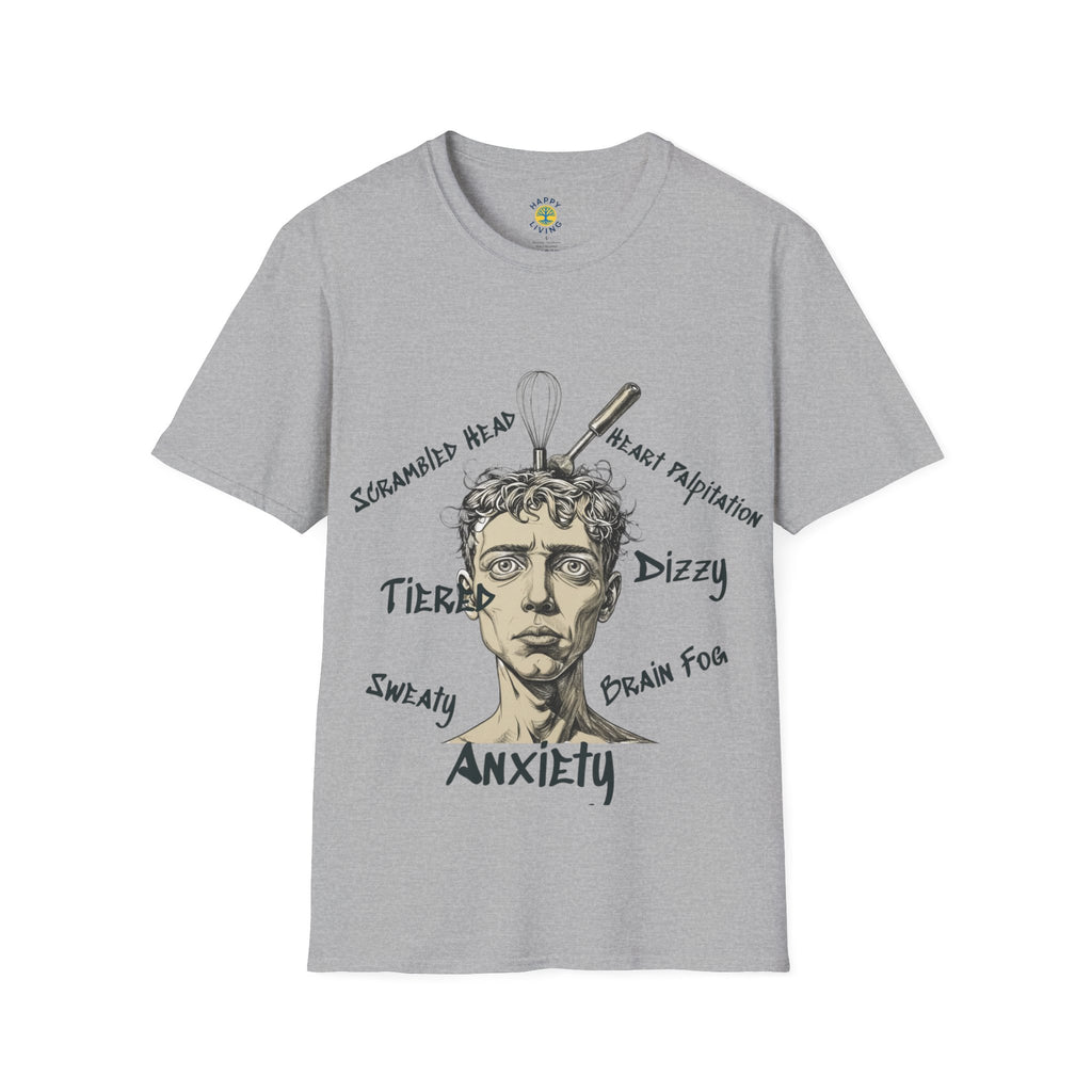 Women's- Anxiety Symptoms Graphic T-Shirt