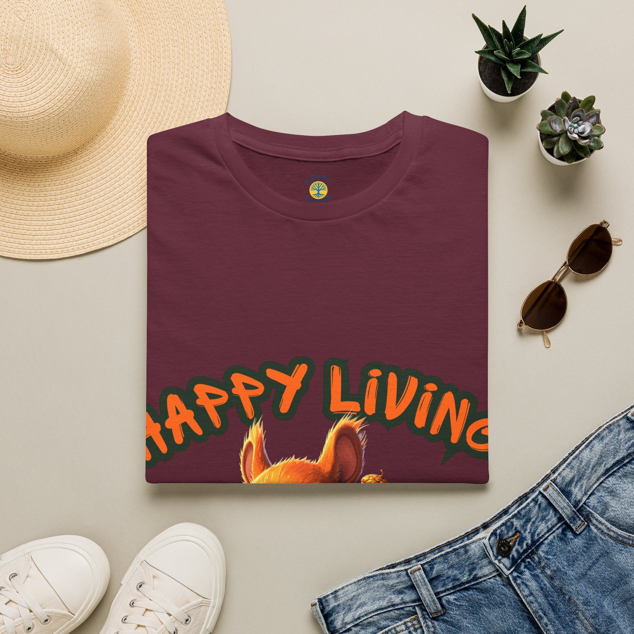 Women - Happy Living Squirrel T-Shirt