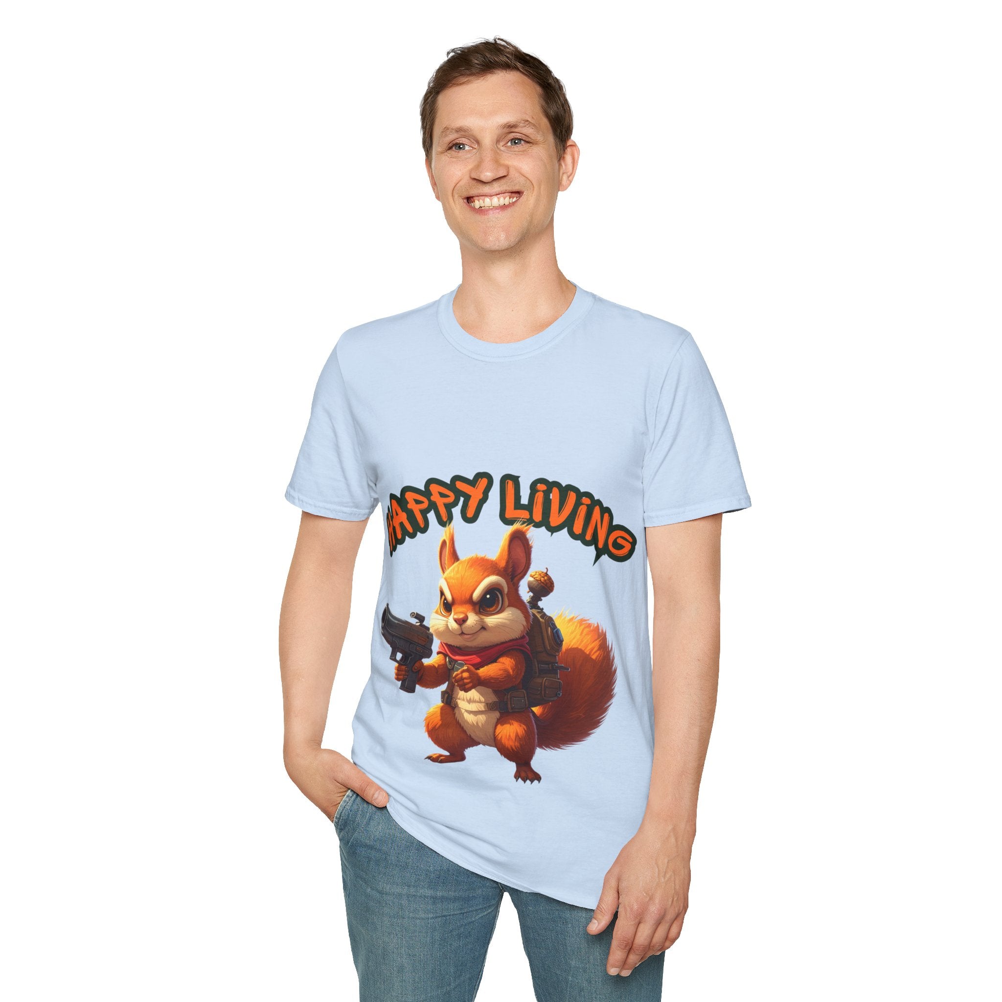 Men's - Happy Living Squirrel T-Shirt