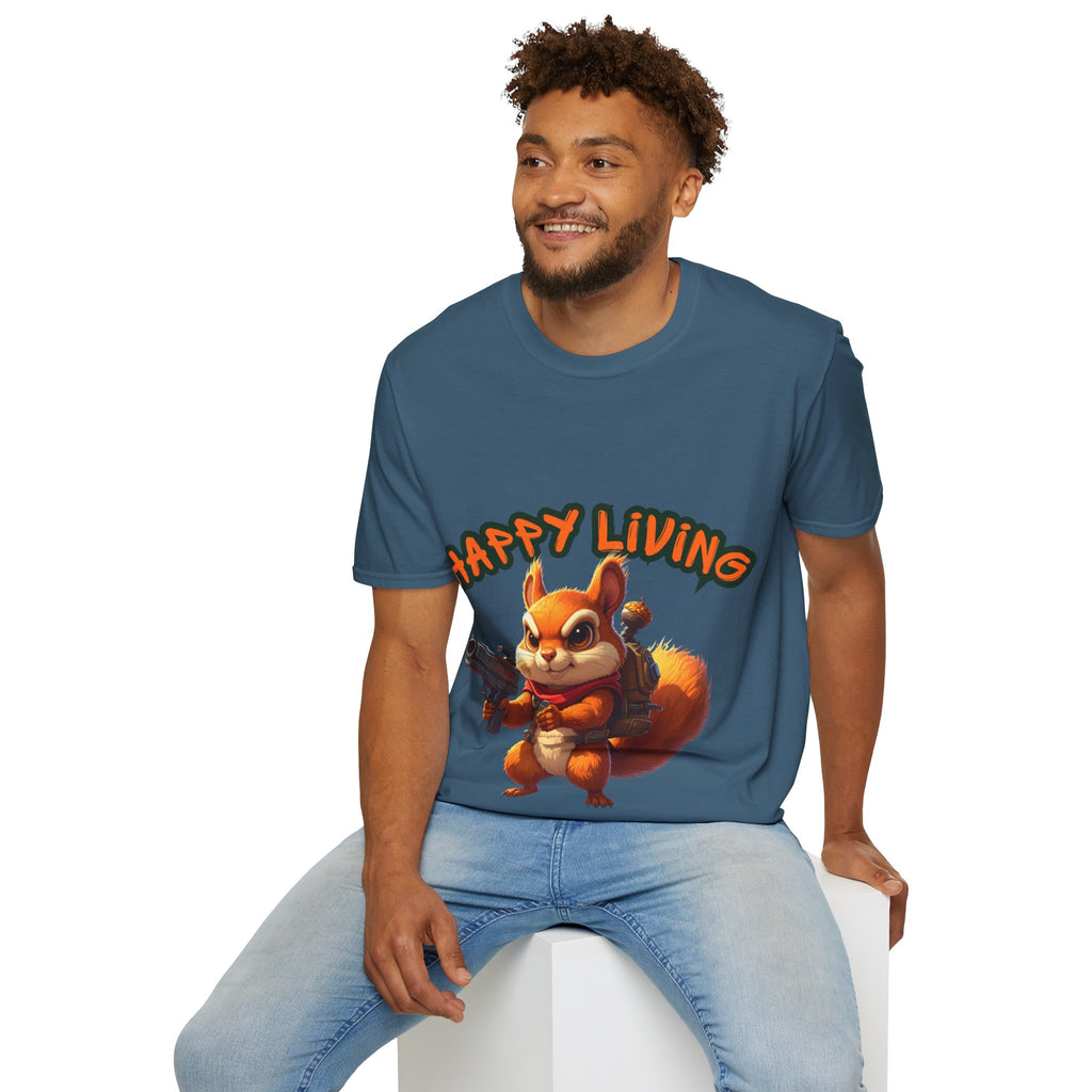Men's - Happy Living Squirrel T-Shirt
