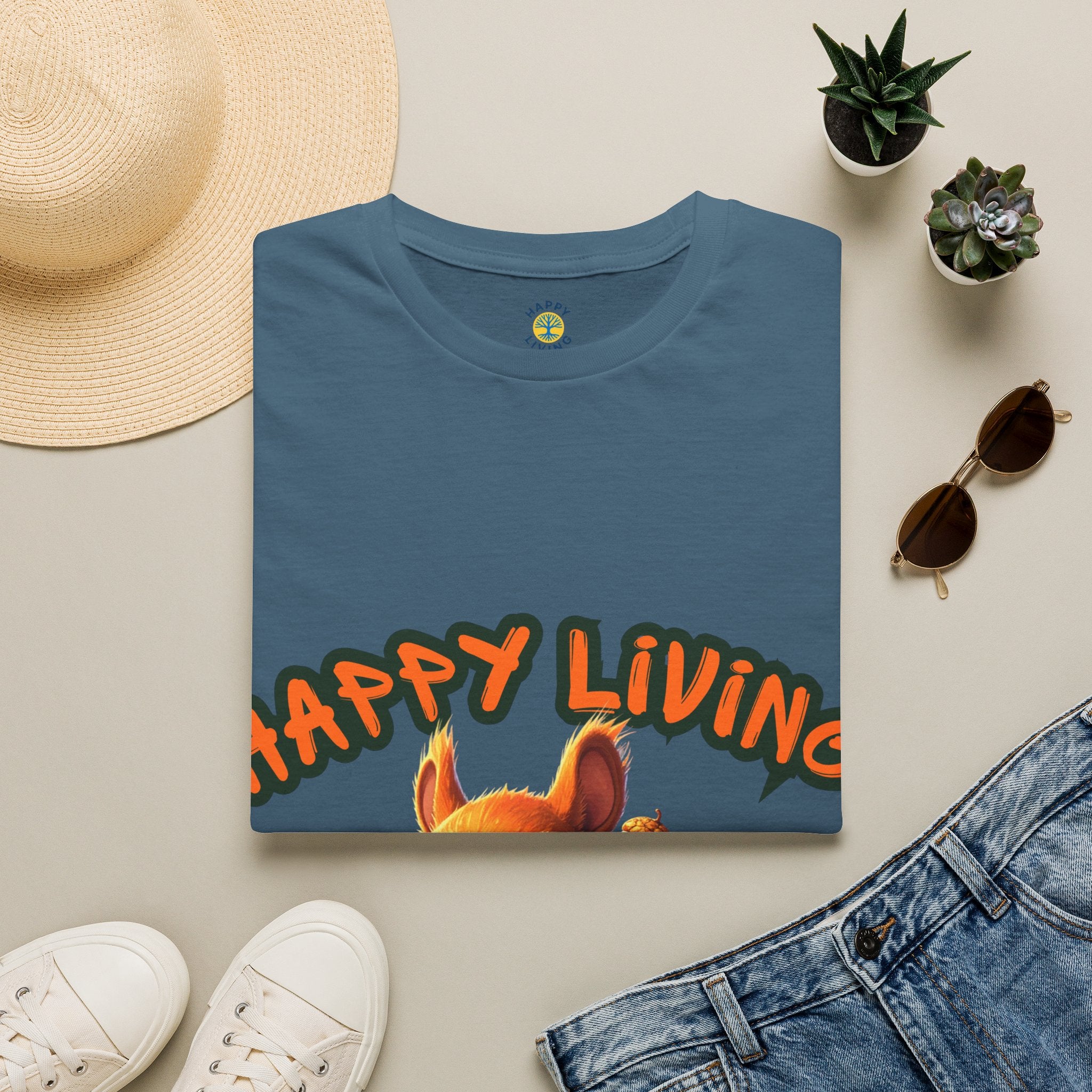 Women - Happy Living Squirrel T-Shirt