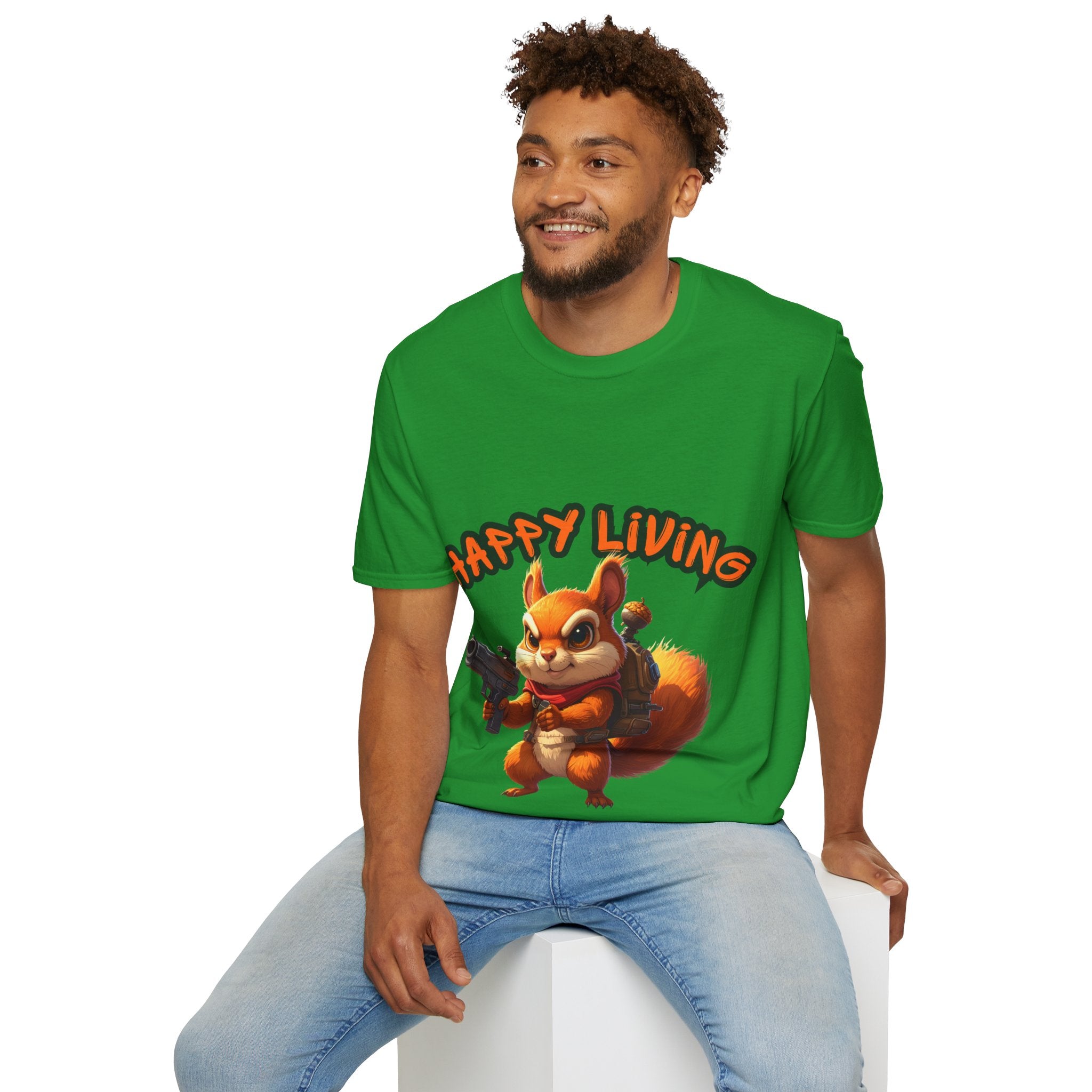 Men's - Happy Living Squirrel T-Shirt