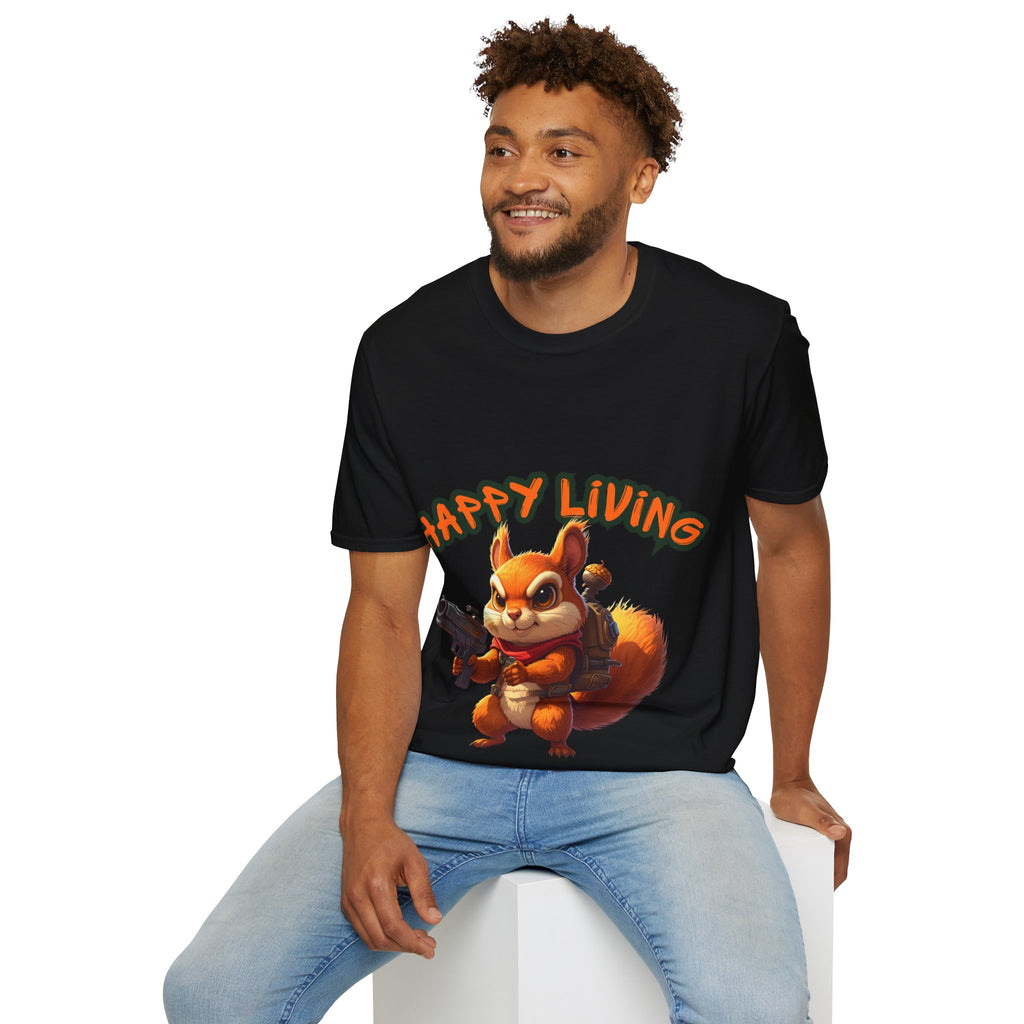Men's - Happy Living Squirrel T-Shirt