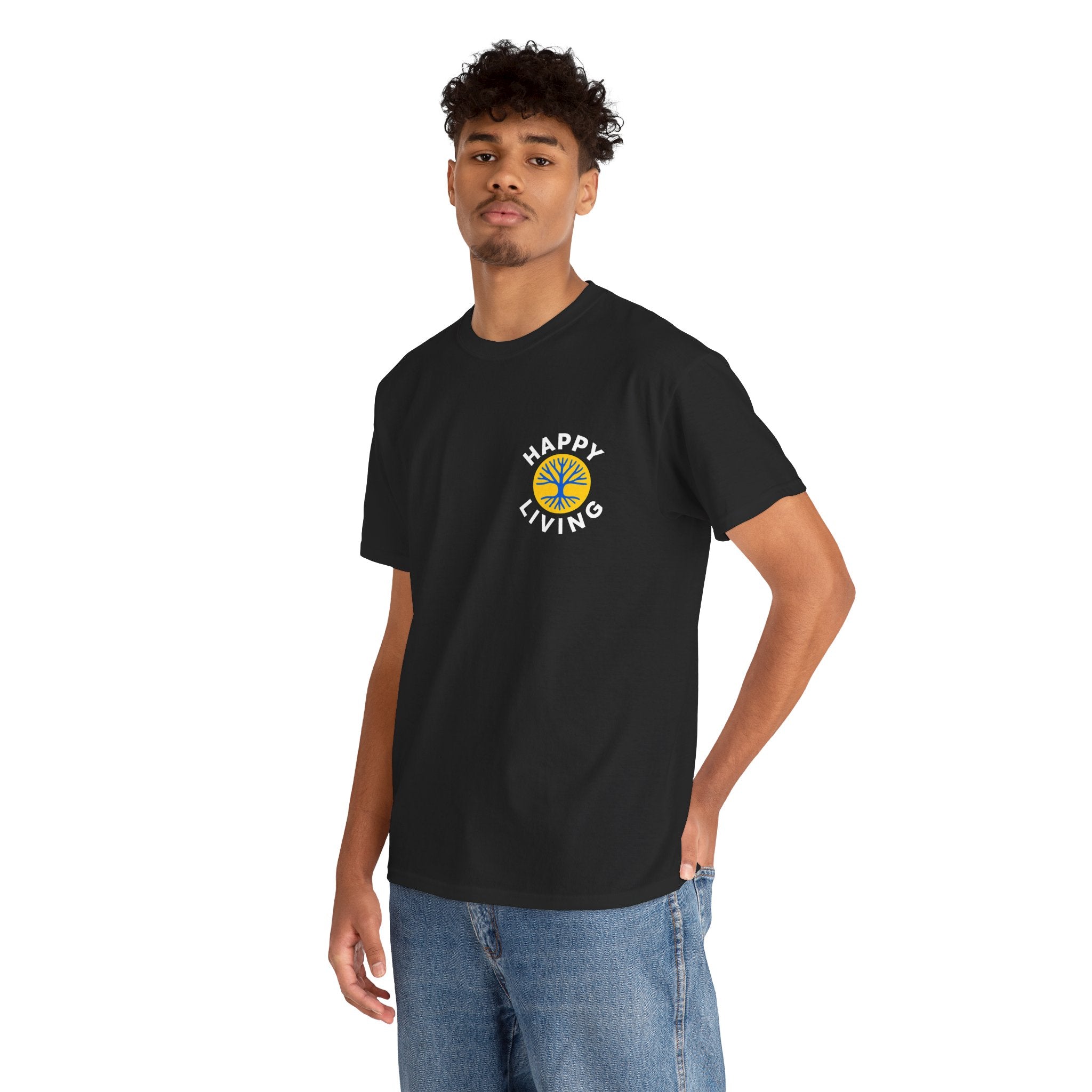 Men's Happy Living Logo Graphic Tee