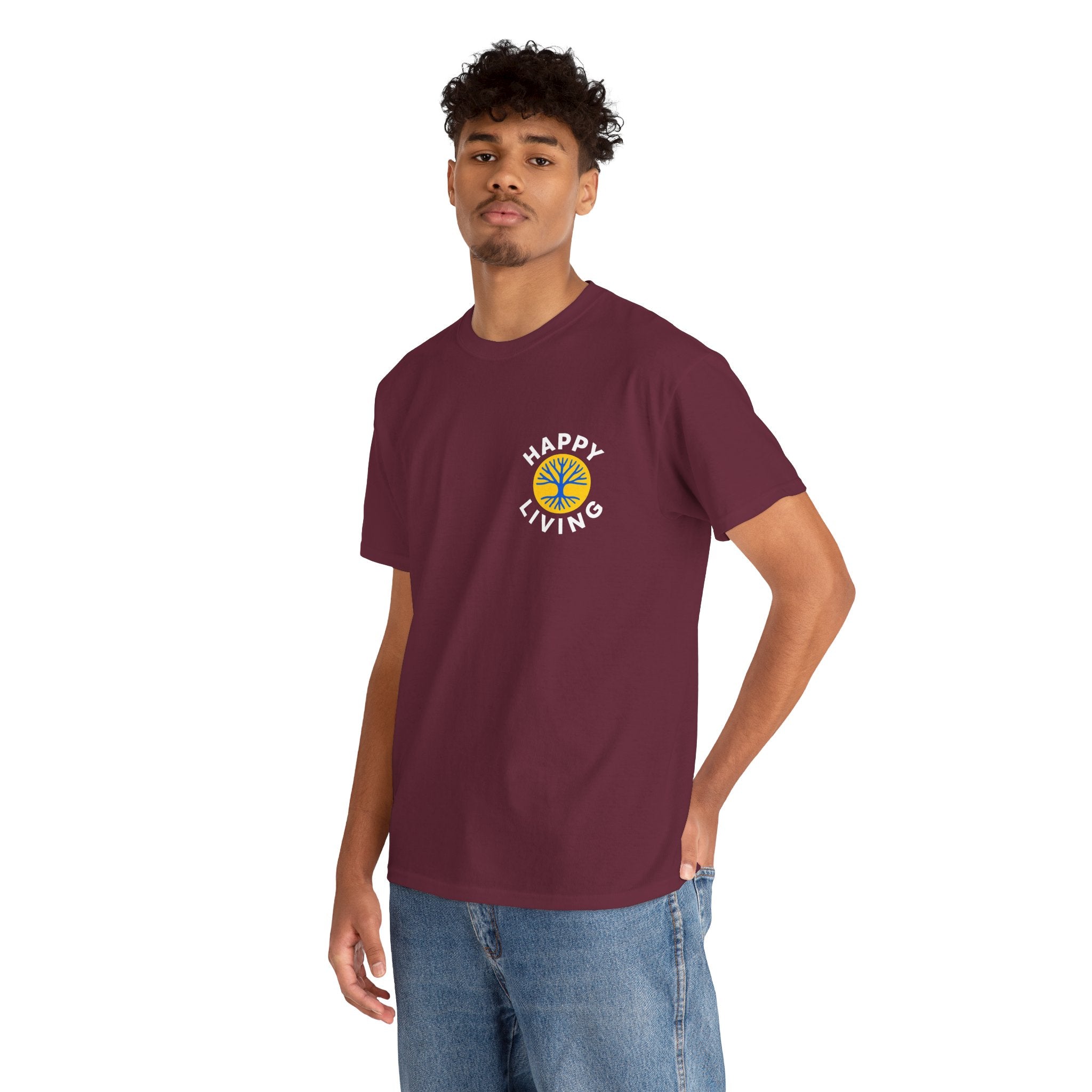 Men's Happy Living Logo Graphic Tee