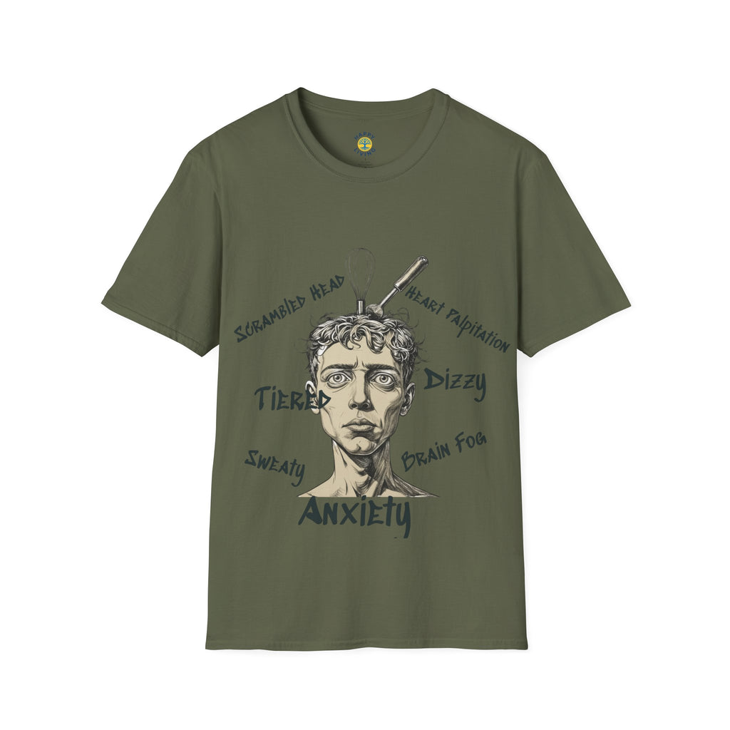 Women's- Anxiety Symptoms Graphic T-Shirt