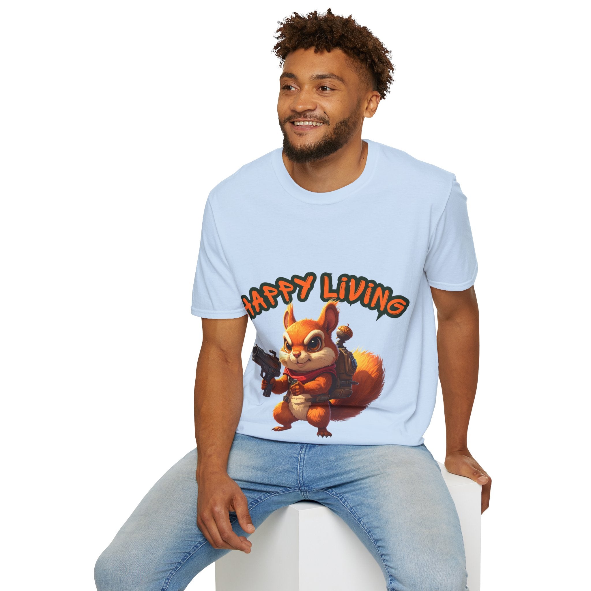 Men's - Happy Living Squirrel T-Shirt