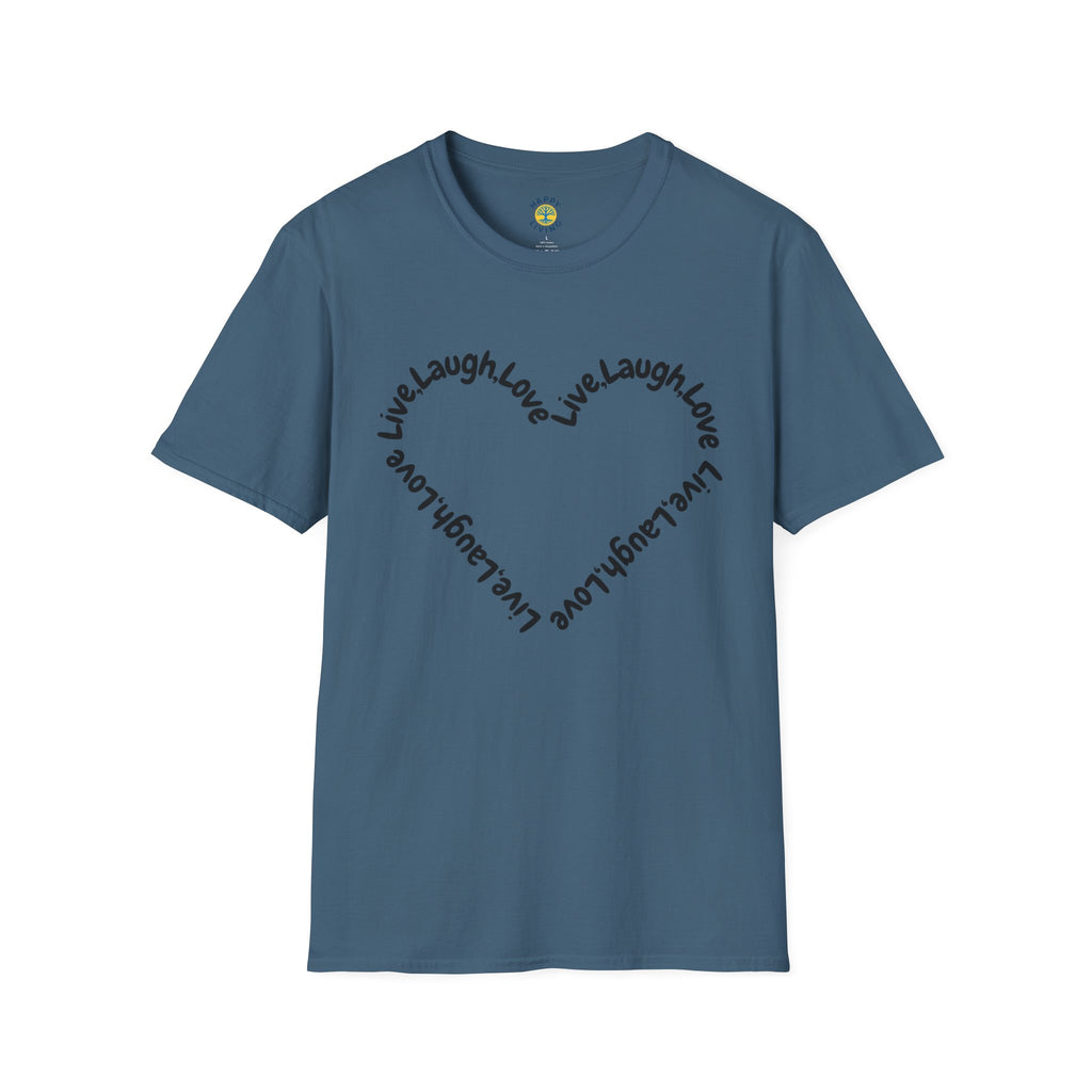 Women - Live Laugh Love Heart T-Shirt