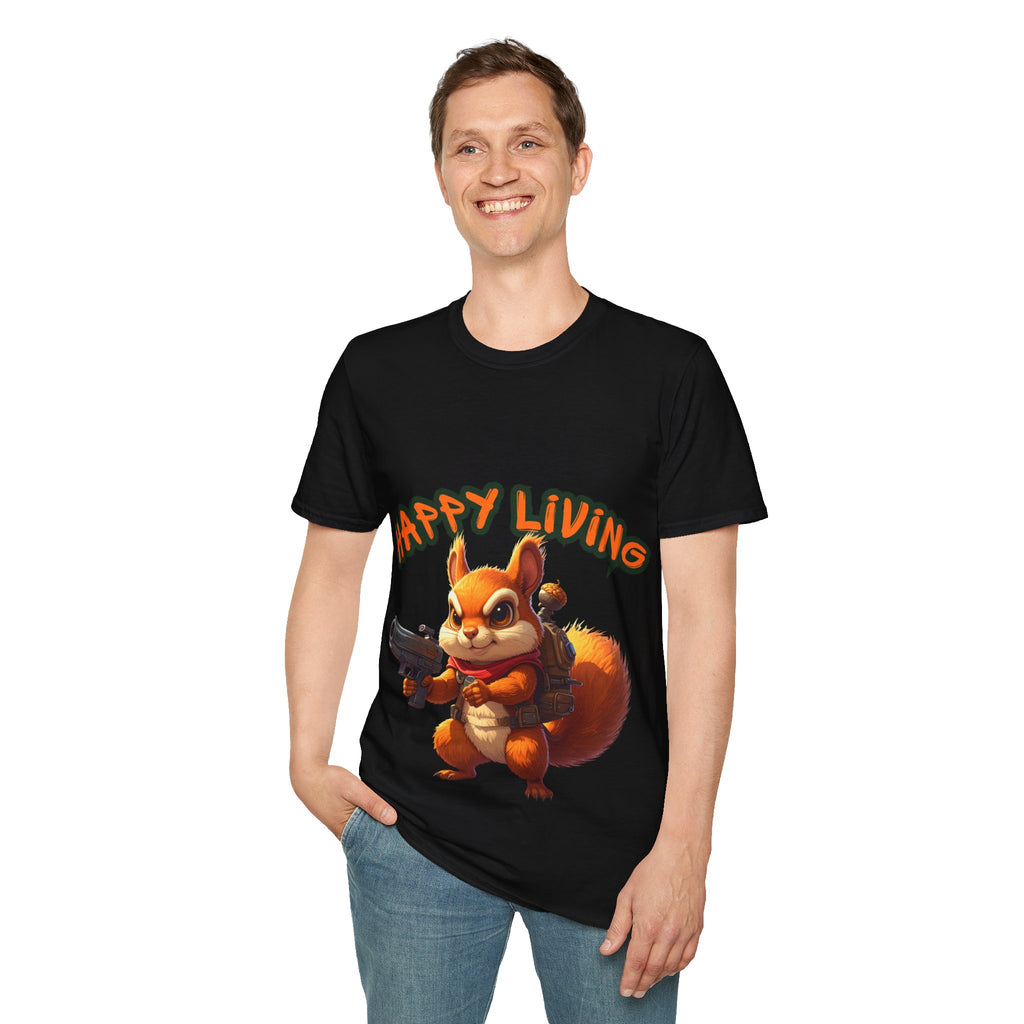 Men's - Happy Living Squirrel T-Shirt