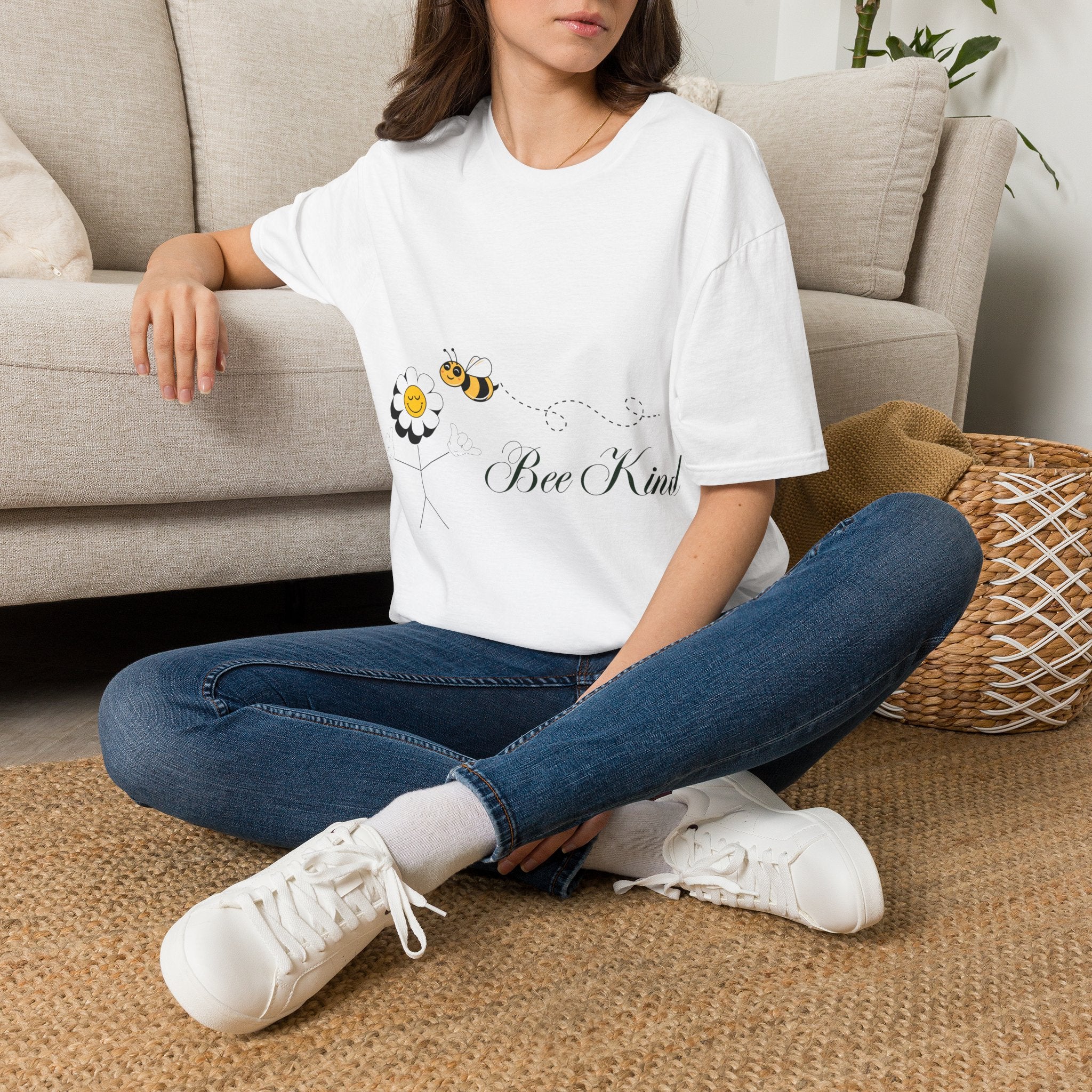 women Bee Kind T-Shirt — Daisy & Honeybee Graphic Tee