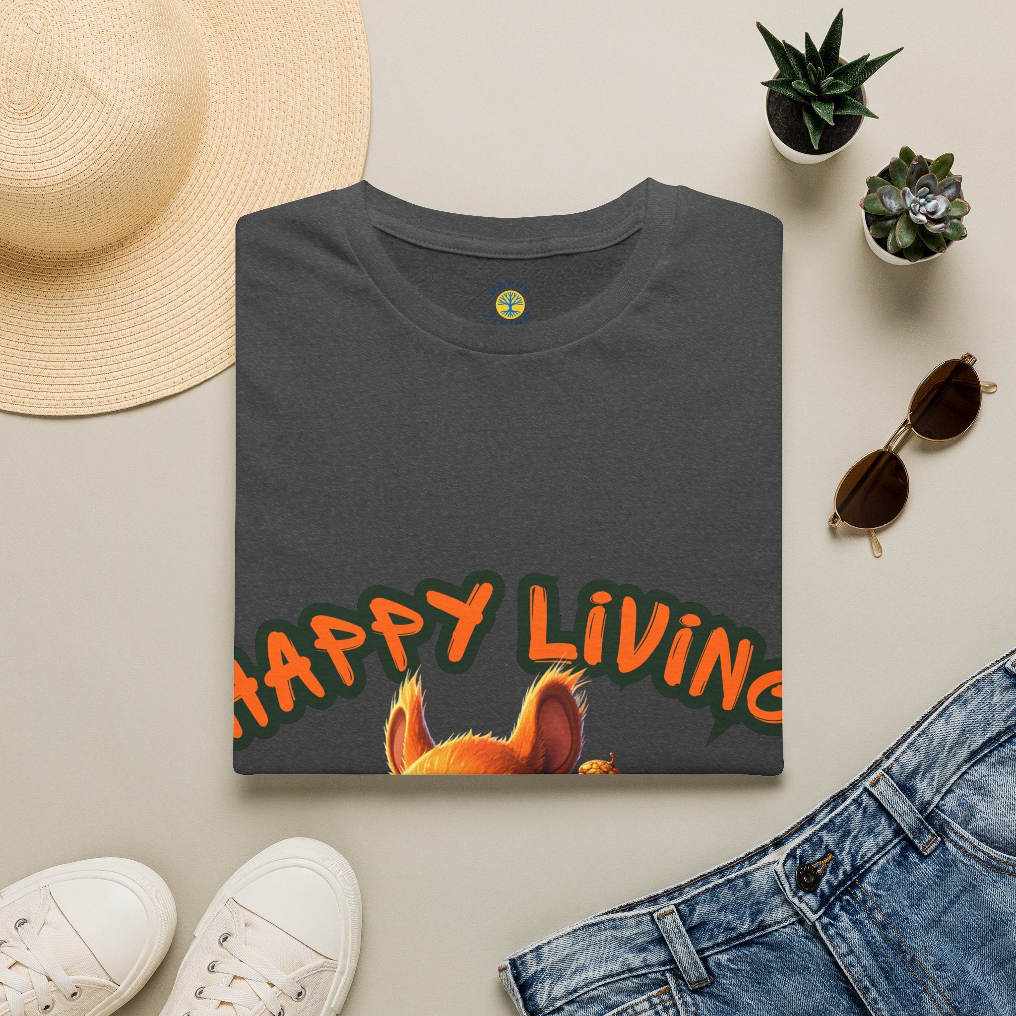 Women - Happy Living Squirrel T-Shirt