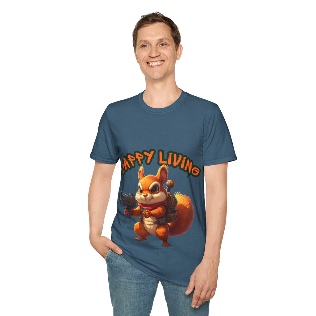 Men's - Happy Living Squirrel T-Shirt