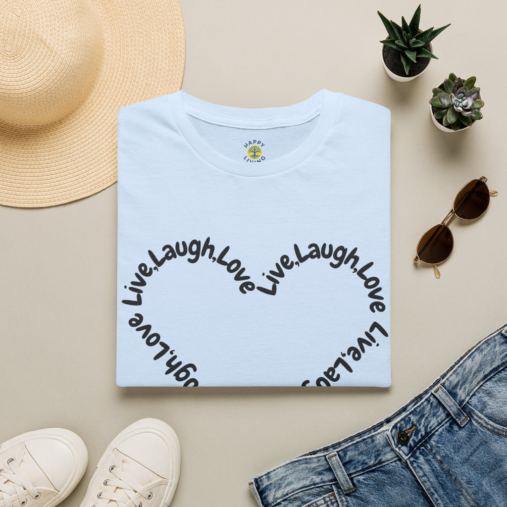 Women - Live Laugh Love Heart T-Shirt