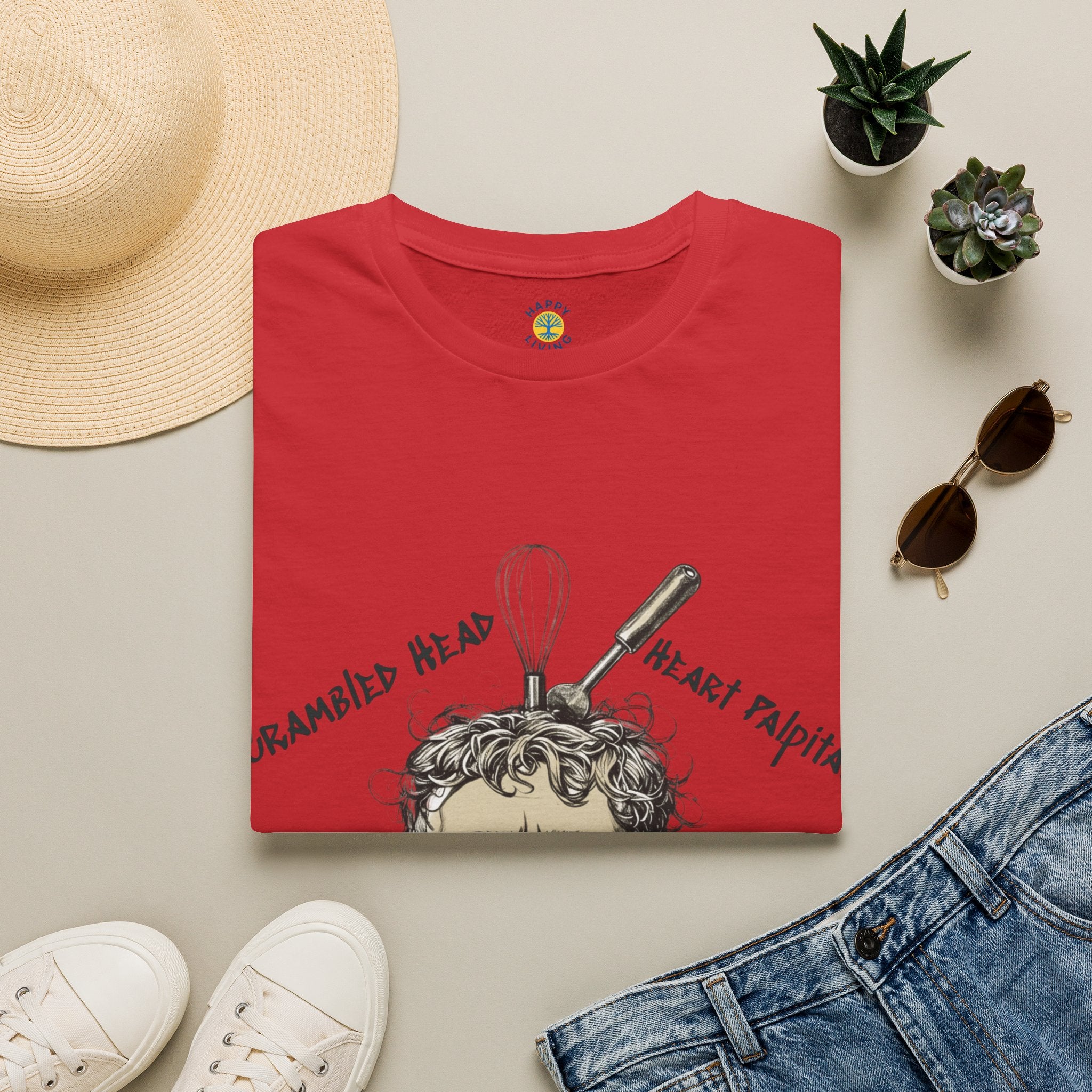 Men Anxiety Symptoms Graphic T-Shirt — Illustrated Brain Fog Dizzy Sweaty Design