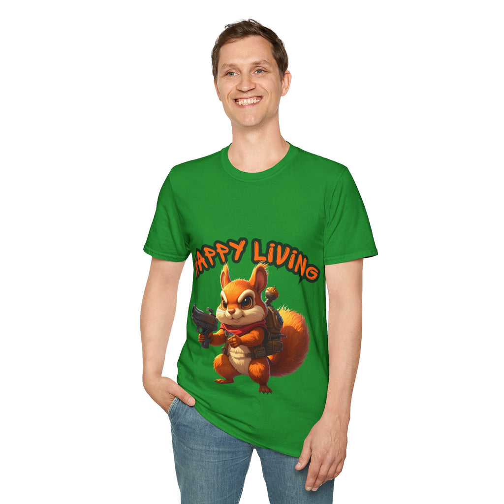 Men's - Happy Living Squirrel T-Shirt