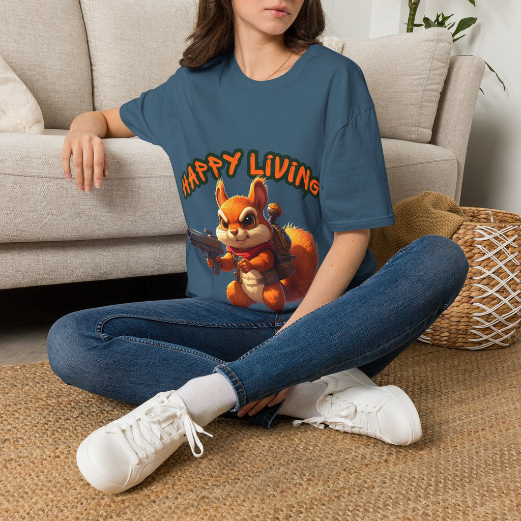 Women - Happy Living Squirrel T-Shirt