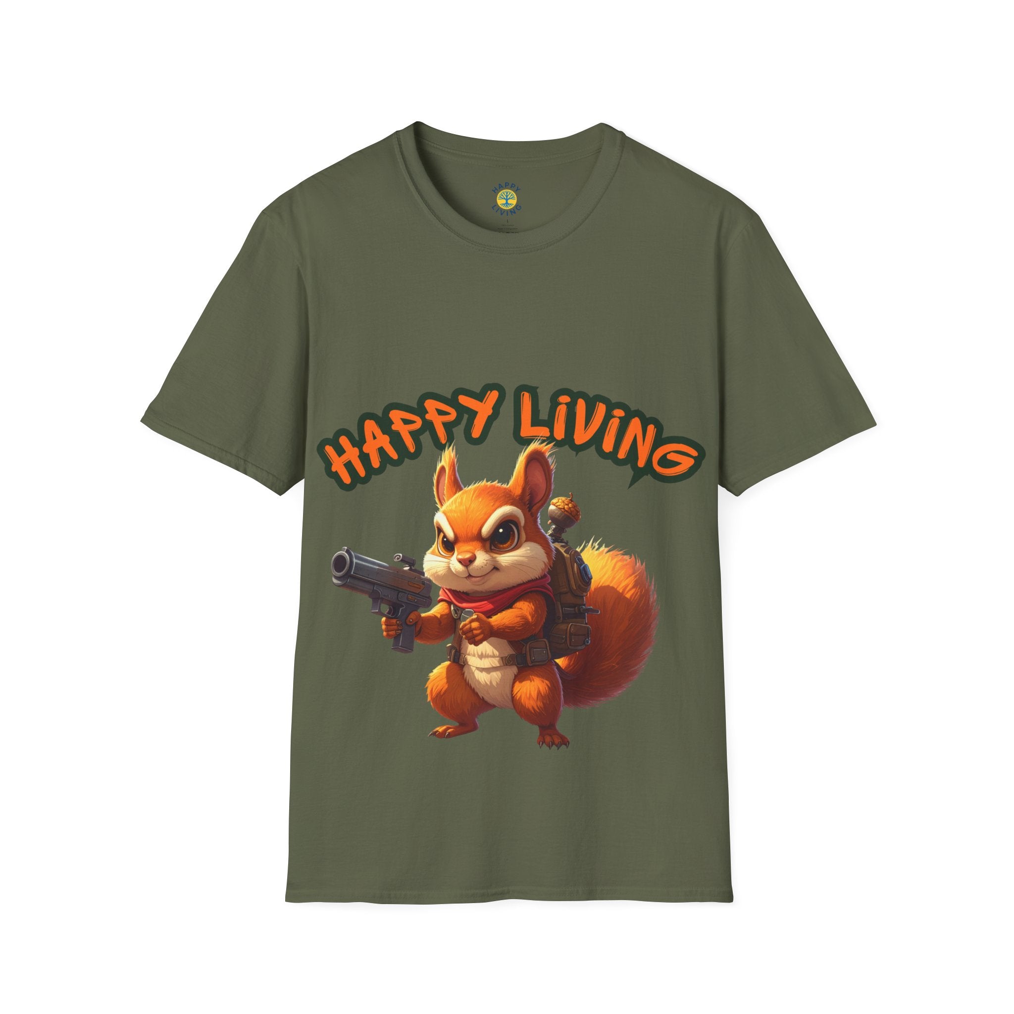 Women - Happy Living Squirrel T-Shirt