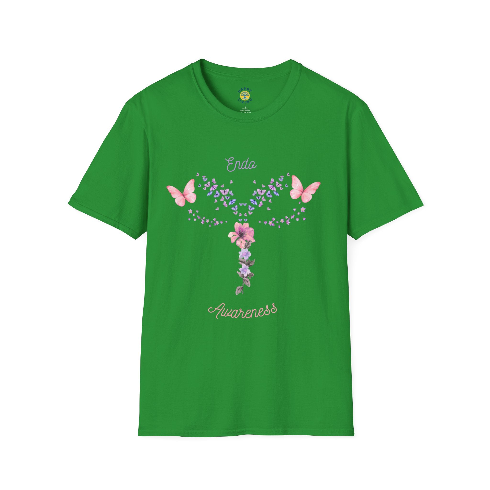 Women t-shirt butterfly Endo awareness