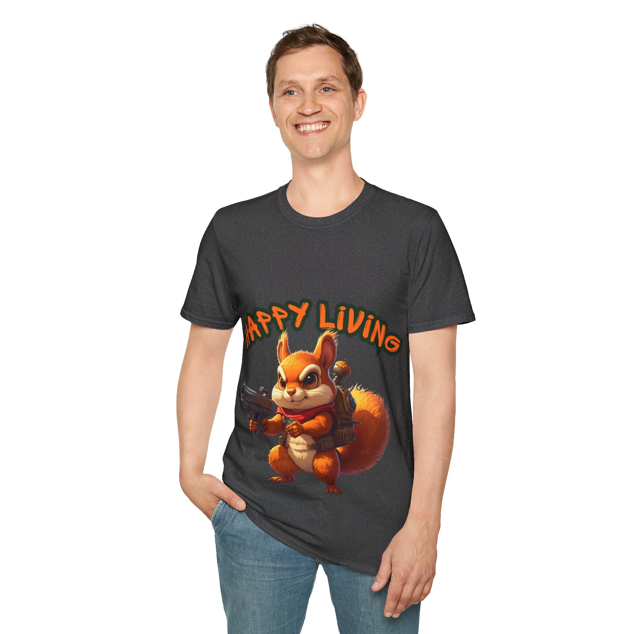 Men's - Happy Living Squirrel T-Shirt