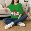 Women Endo Awareness T-Shirt — Pink Hearts & Butterfly Endometriosis Support Tee