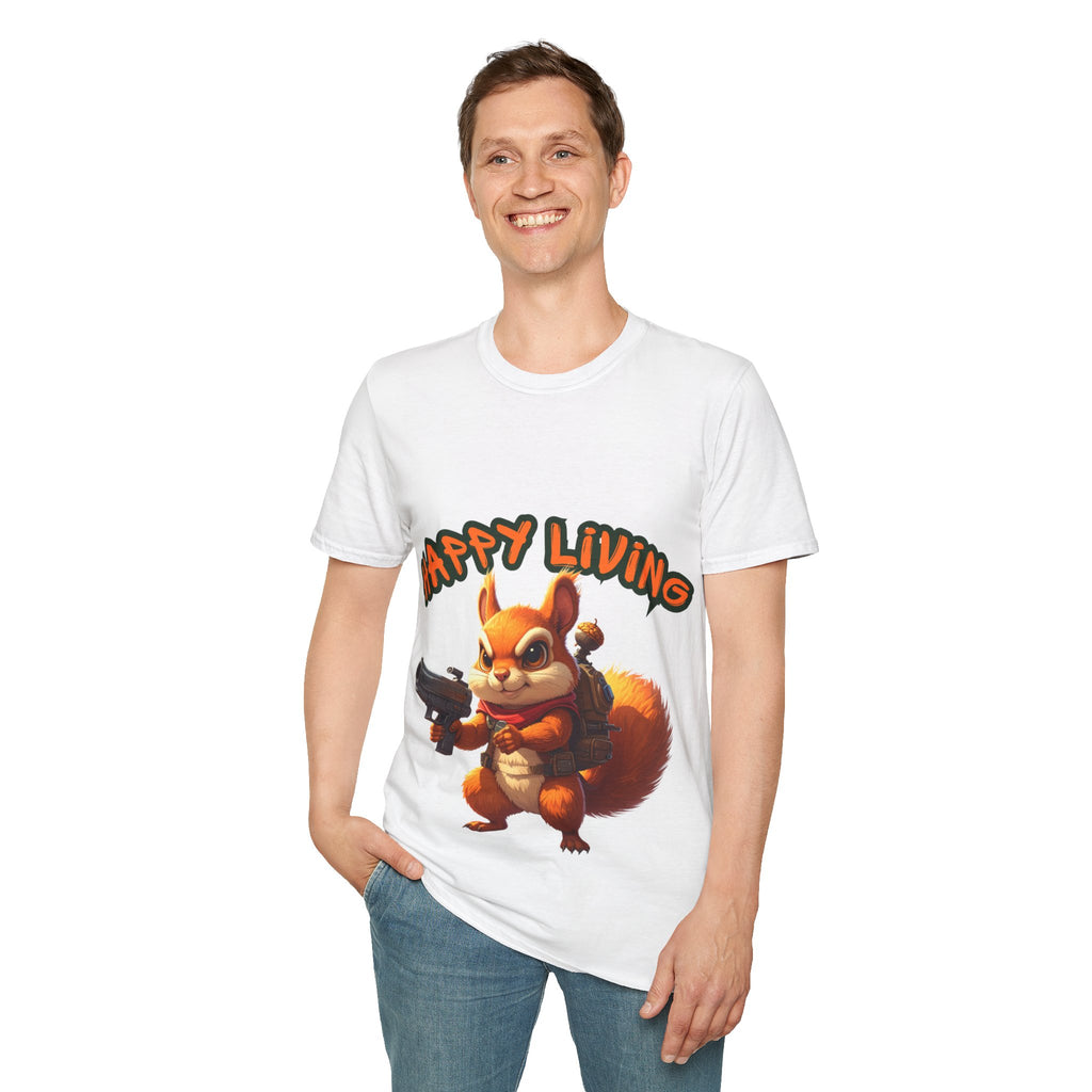 Men's - Happy Living Squirrel T-Shirt