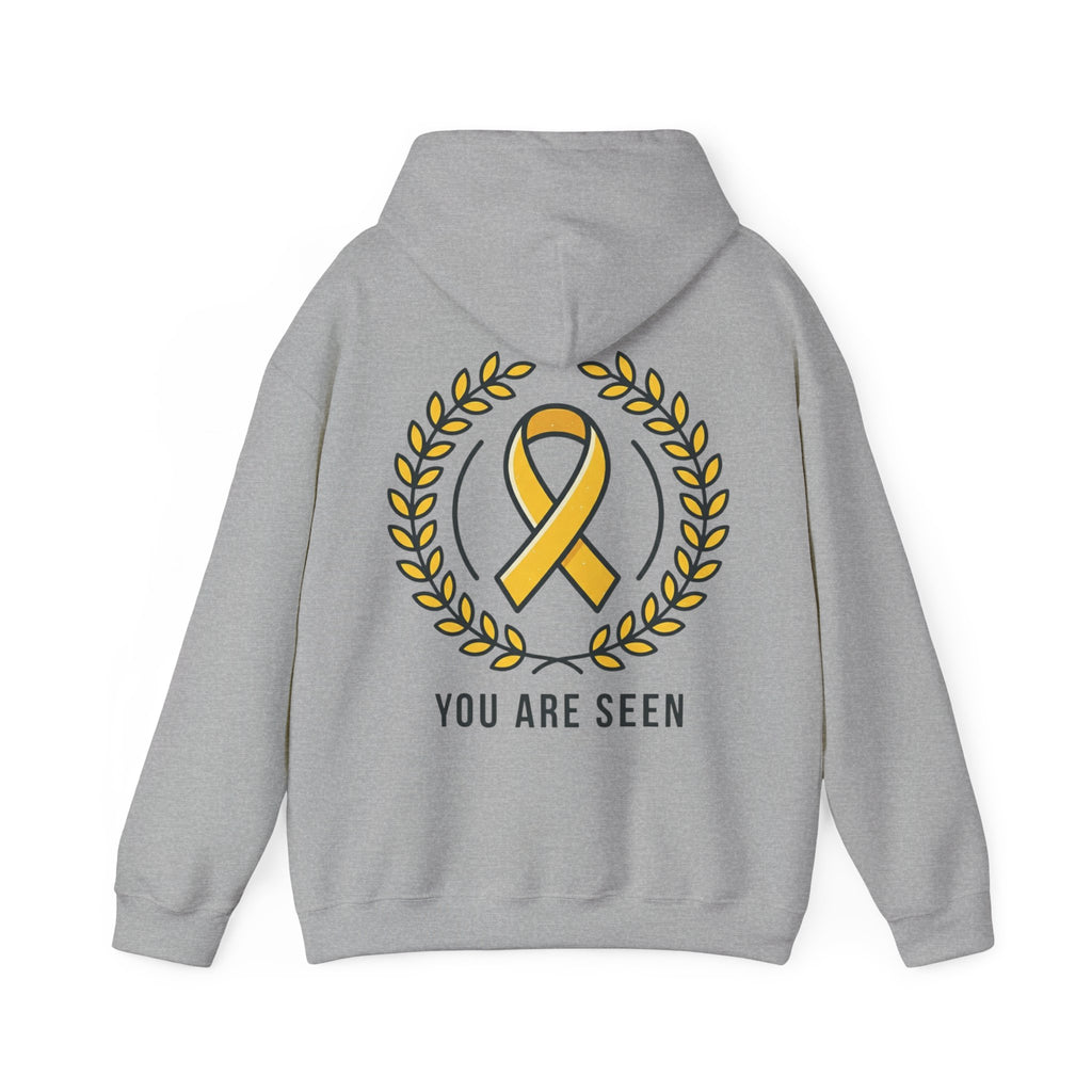 Women's Happy Living endo logo Hoodie | minimalist nature circle design