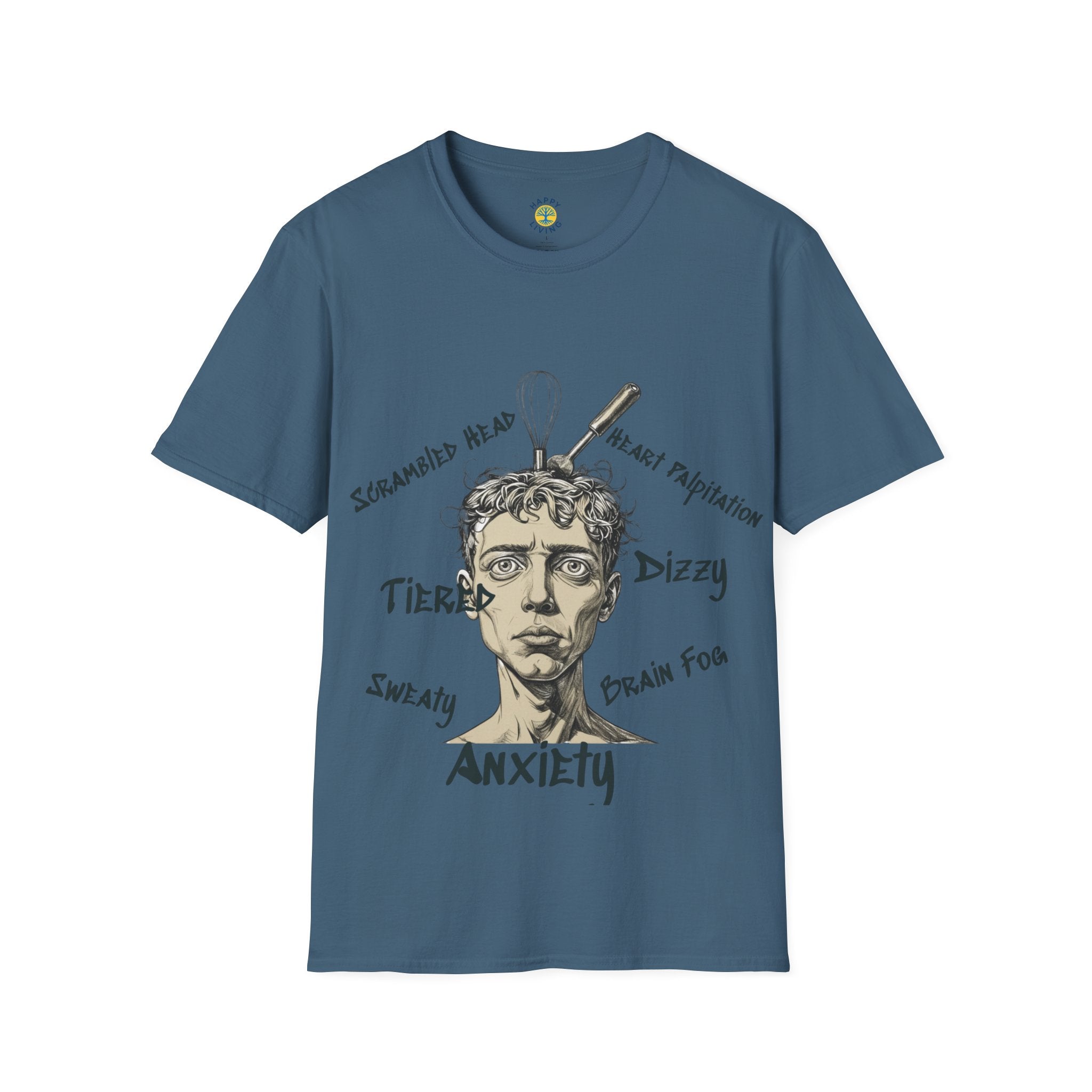 Women's- Anxiety Symptoms Graphic T-Shirt